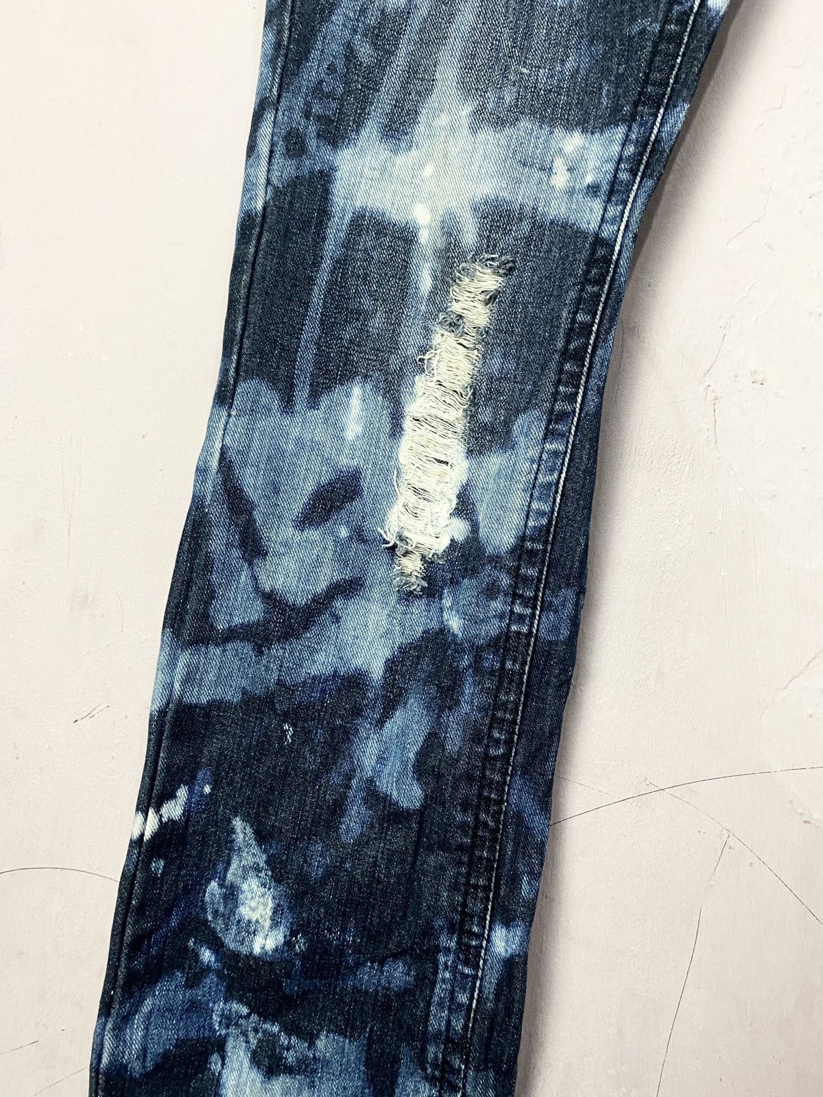 Other 💥RARE💥Vintage Tie Dye ASICS Wash Denim distressed Jeans Size 30" / US 8 / IT 44 - 6 Thumbnail