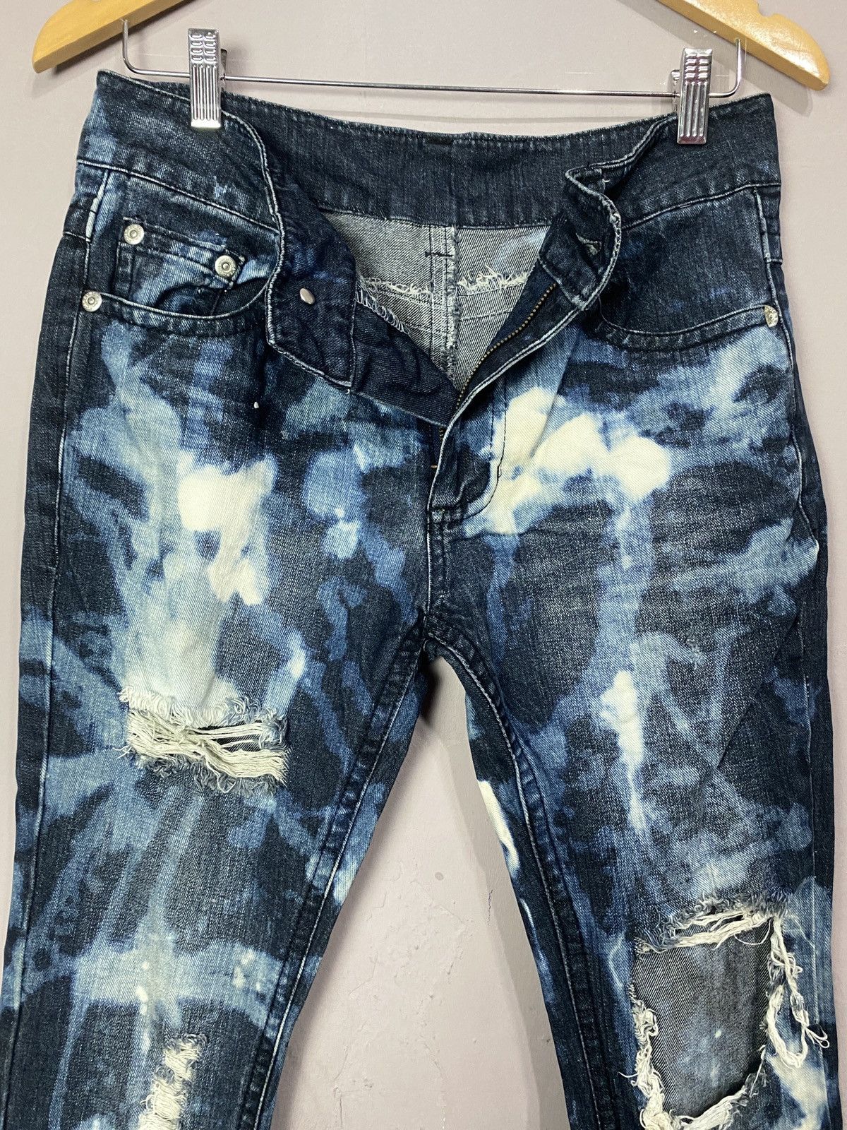 Other 💥RARE💥Vintage Tie Dye ASICS Wash Denim distressed Jeans Size 30" / US 8 / IT 44 - 1 Thumbnail