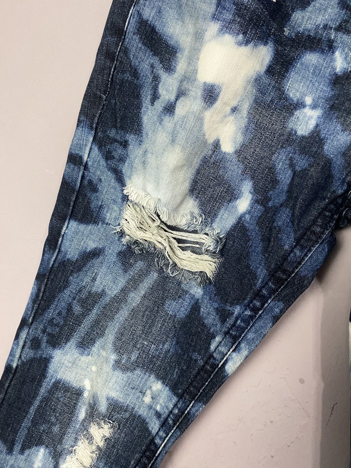 Other 💥RARE💥Vintage Tie Dye ASICS Wash Denim distressed Jeans Size 30" / US 8 / IT 44 - 8 Thumbnail