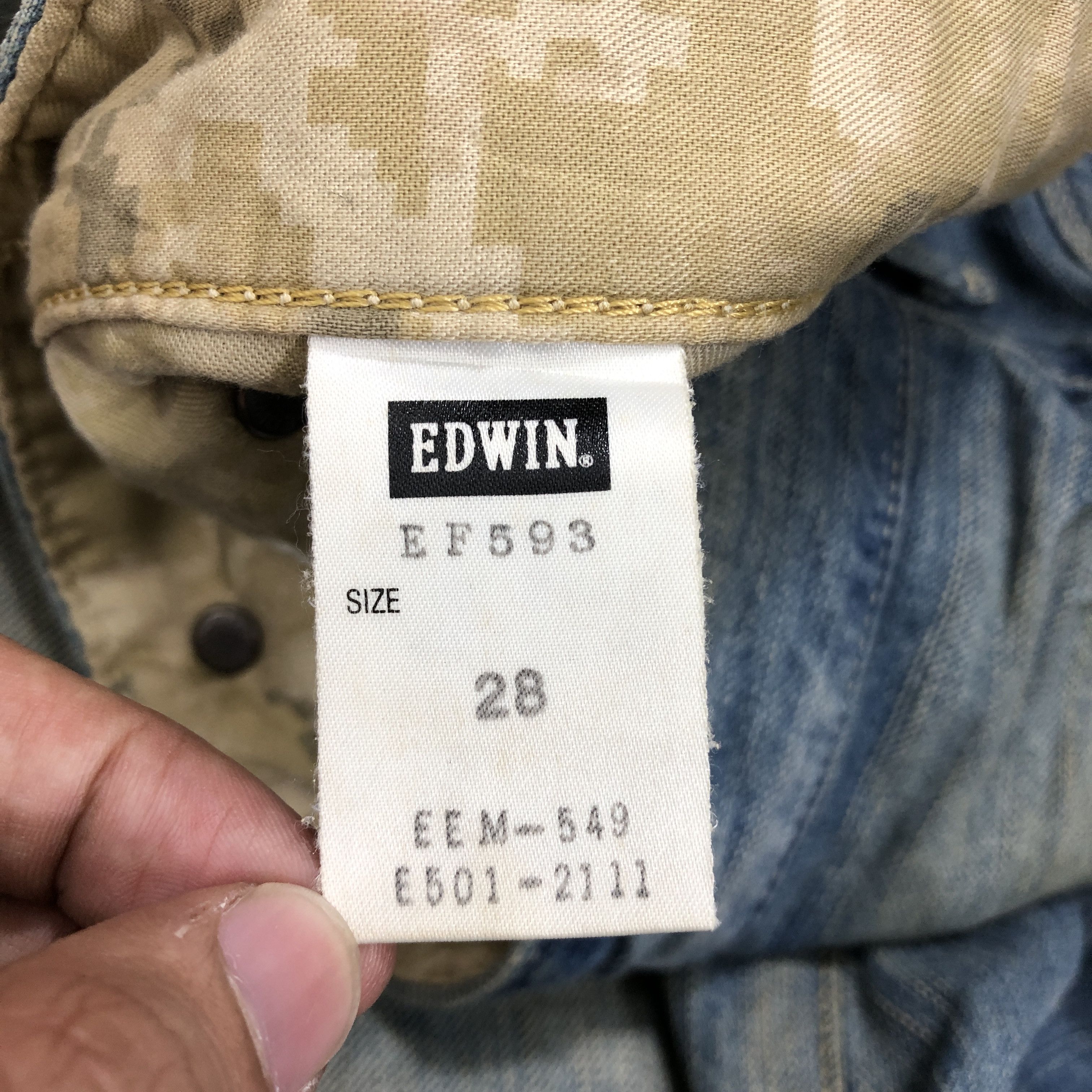 Edwin × Vintage 32 x 23.5 Womens Vintage Edwin Jeans L1333W Size 32" / US 10 / IT 46 - 5 Thumbnail