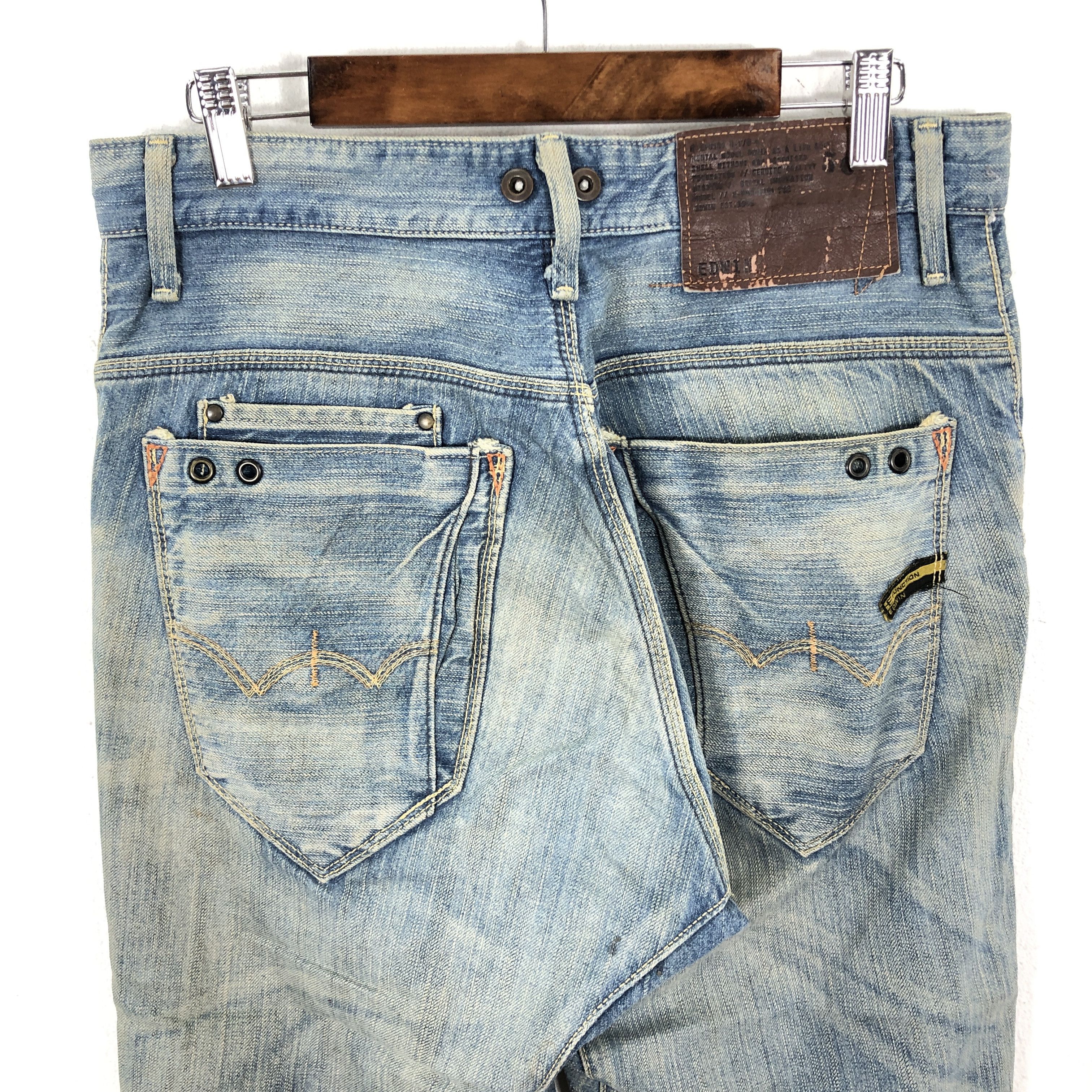 Edwin × Vintage 32 x 23.5 Womens Vintage Edwin Jeans L1333W Size 32" / US 10 / IT 46 - 4 Thumbnail