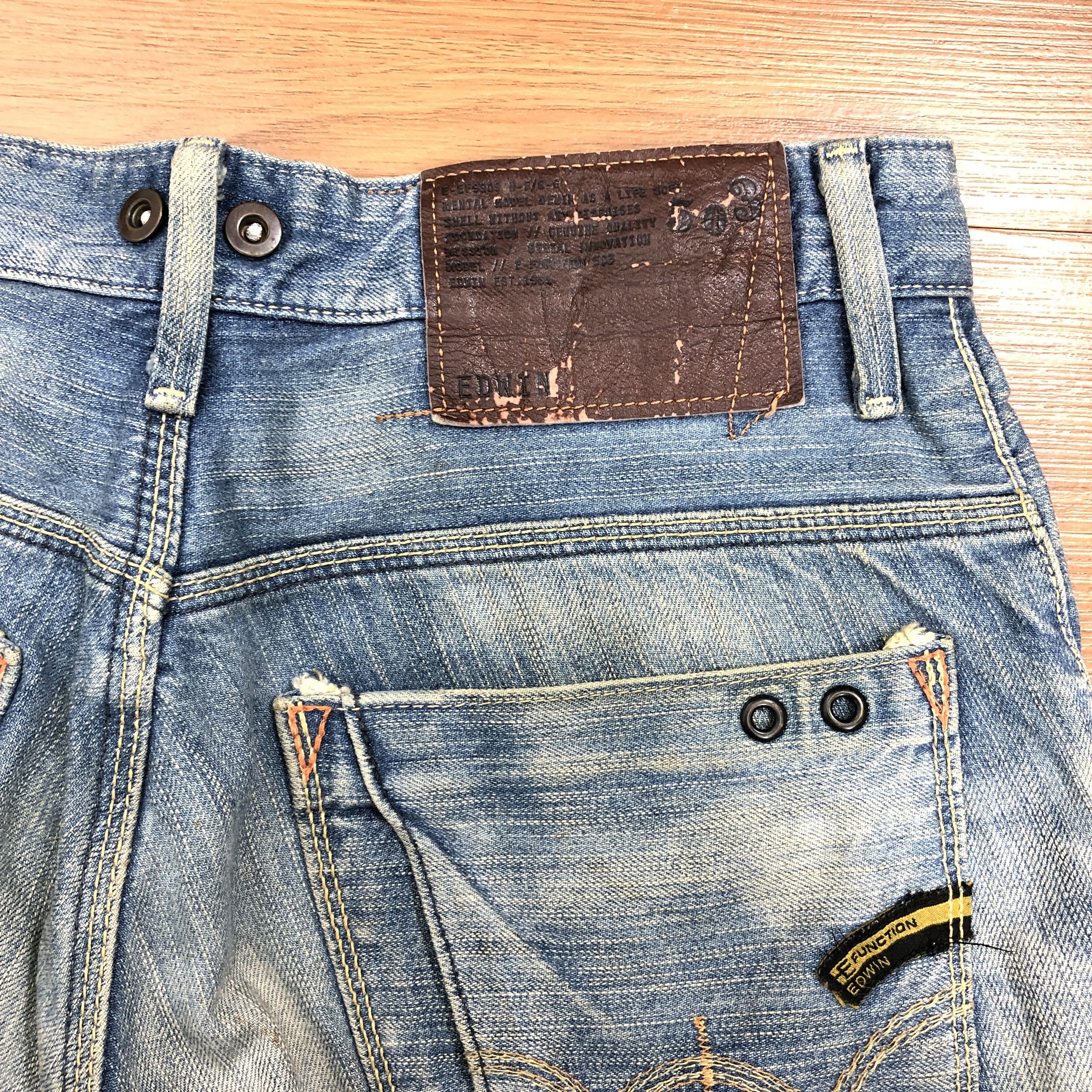 Edwin × Vintage 32 x 23.5 Womens Vintage Edwin Jeans L1333W Size 32" / US 10 / IT 46 - 6 Thumbnail