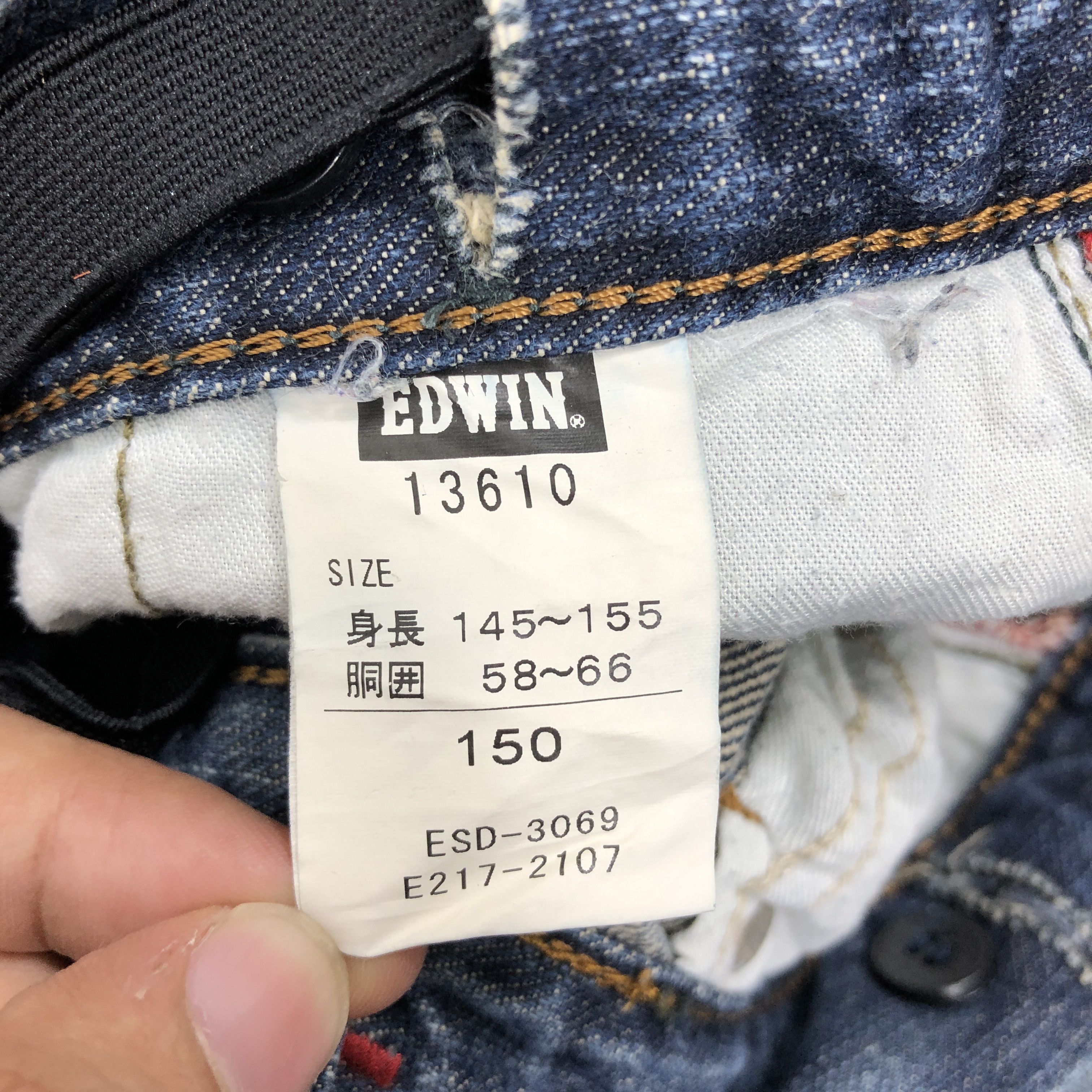 Edwin × Vintage 28 x 29 Vintage Edwin 503 Distress Buckle Jeans L1335 Size US 28 / EU 44 - 7 Thumbnail