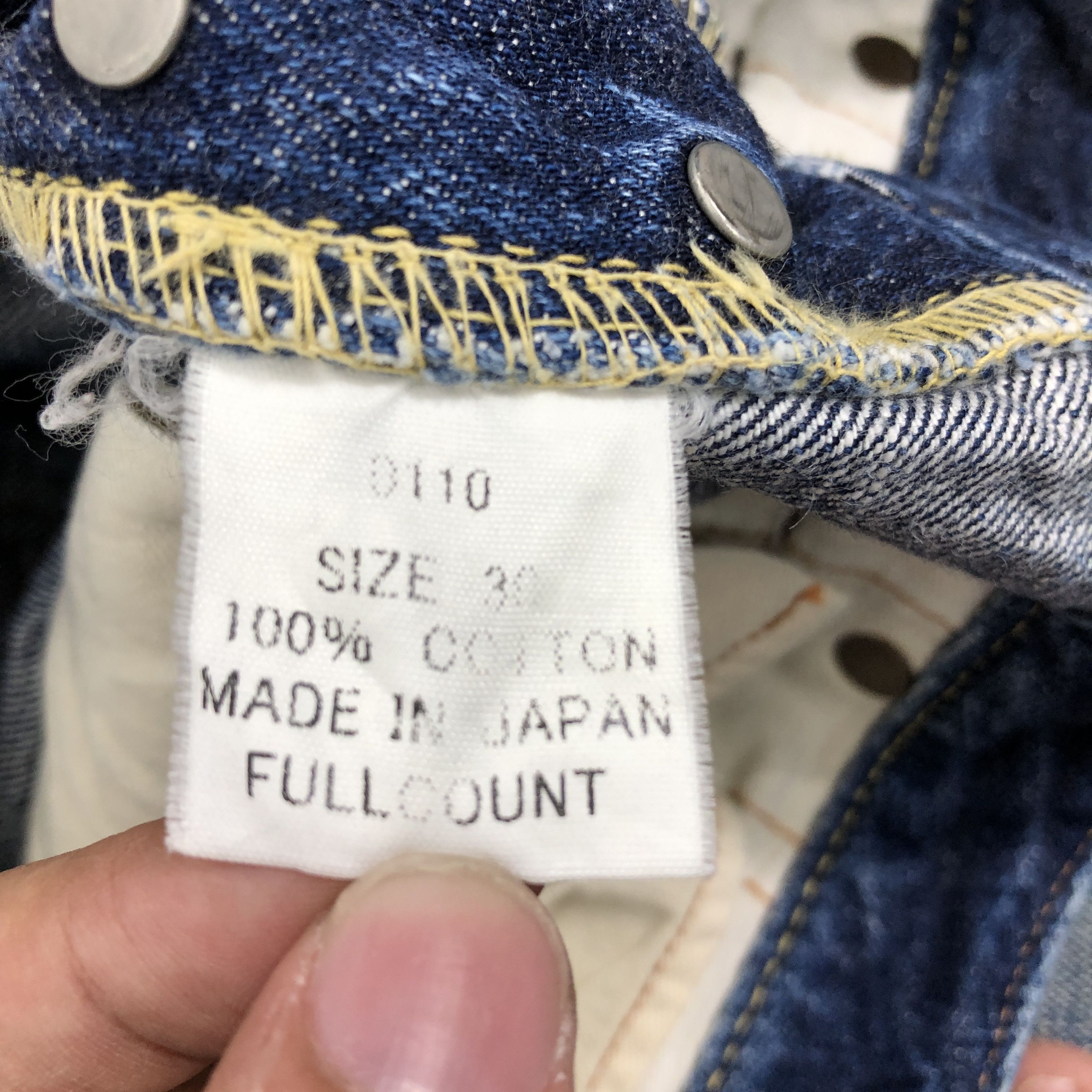 Full Count & Co. 31 x 31.5 Womens Vintage Full Count Jeans L1337W Size 31" - 10 Thumbnail