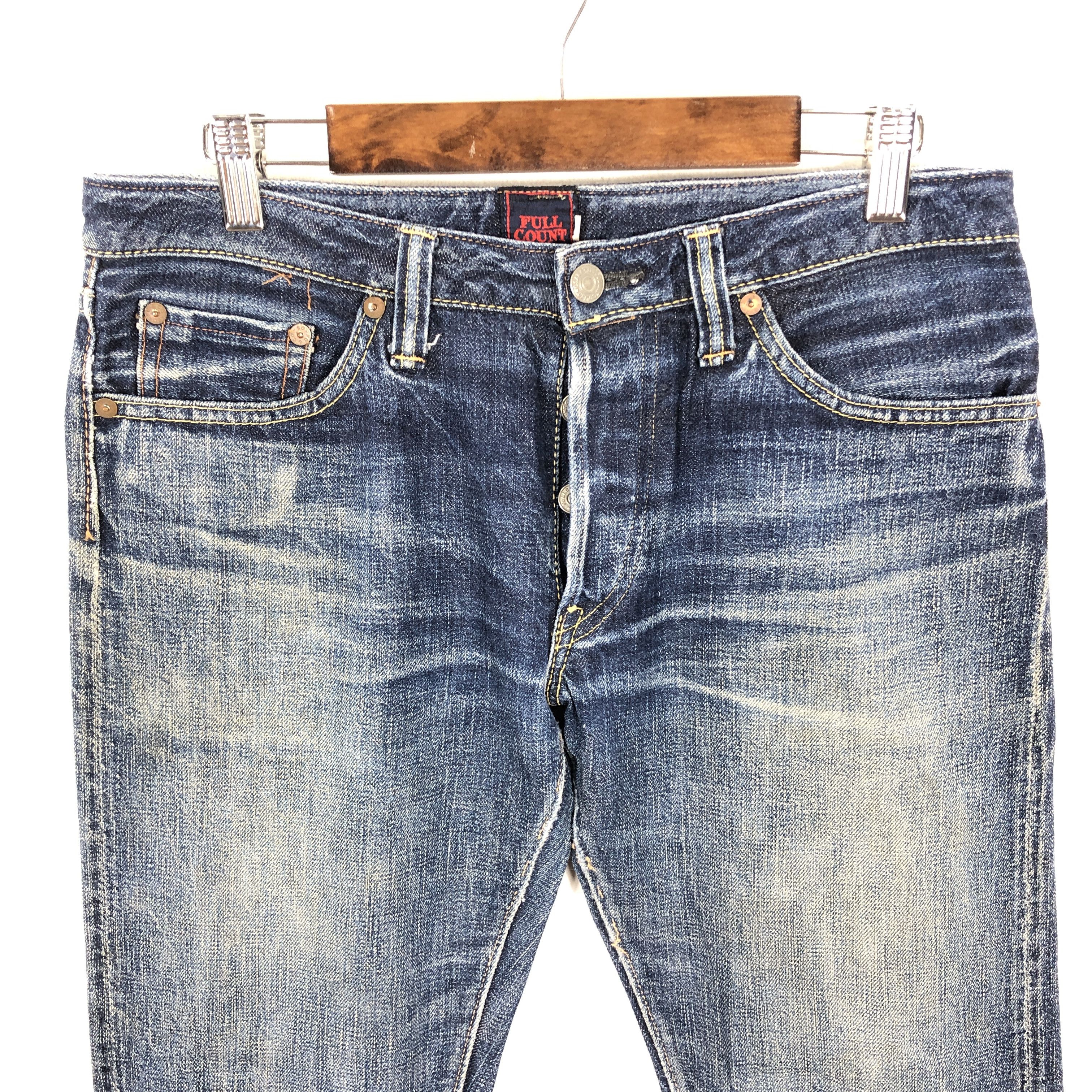 Full Count & Co. 31 x 31.5 Womens Vintage Full Count Jeans L1337W Size 31" - 3 Thumbnail