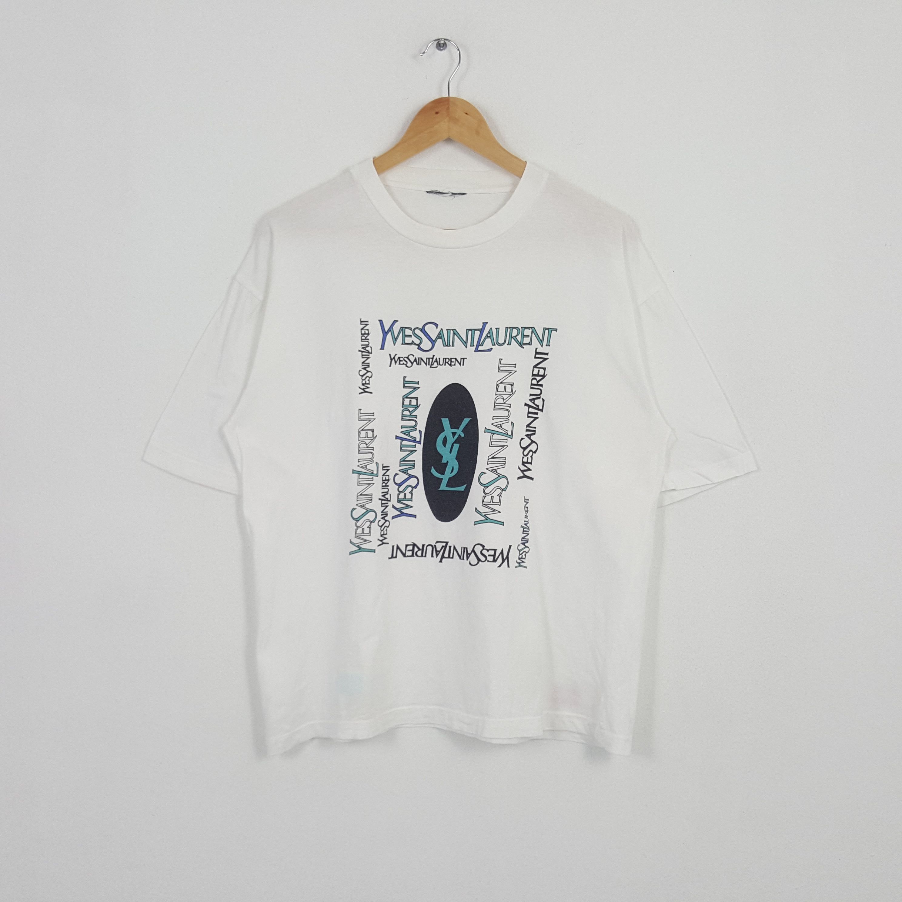 Vintage × Yves Saint Laurent Vintage Yves Saint Laurent Tshirt Size US L / EU 52-54 / 3 - 1 Thumbnail