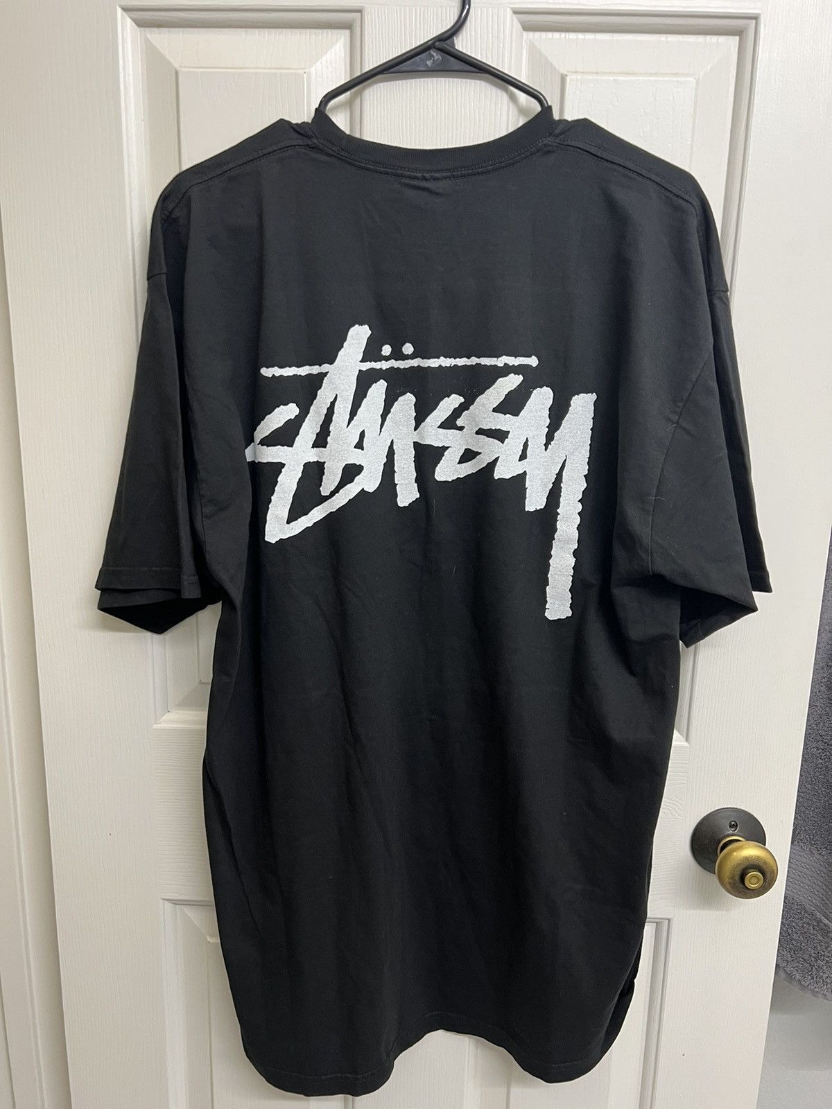 Our Legacy × Stussy Stussy Our Legacy Work Shop Yin Yang Pigment Dyed Tee Black Size US XL / EU 56 / 4 - 2 Thumbnail