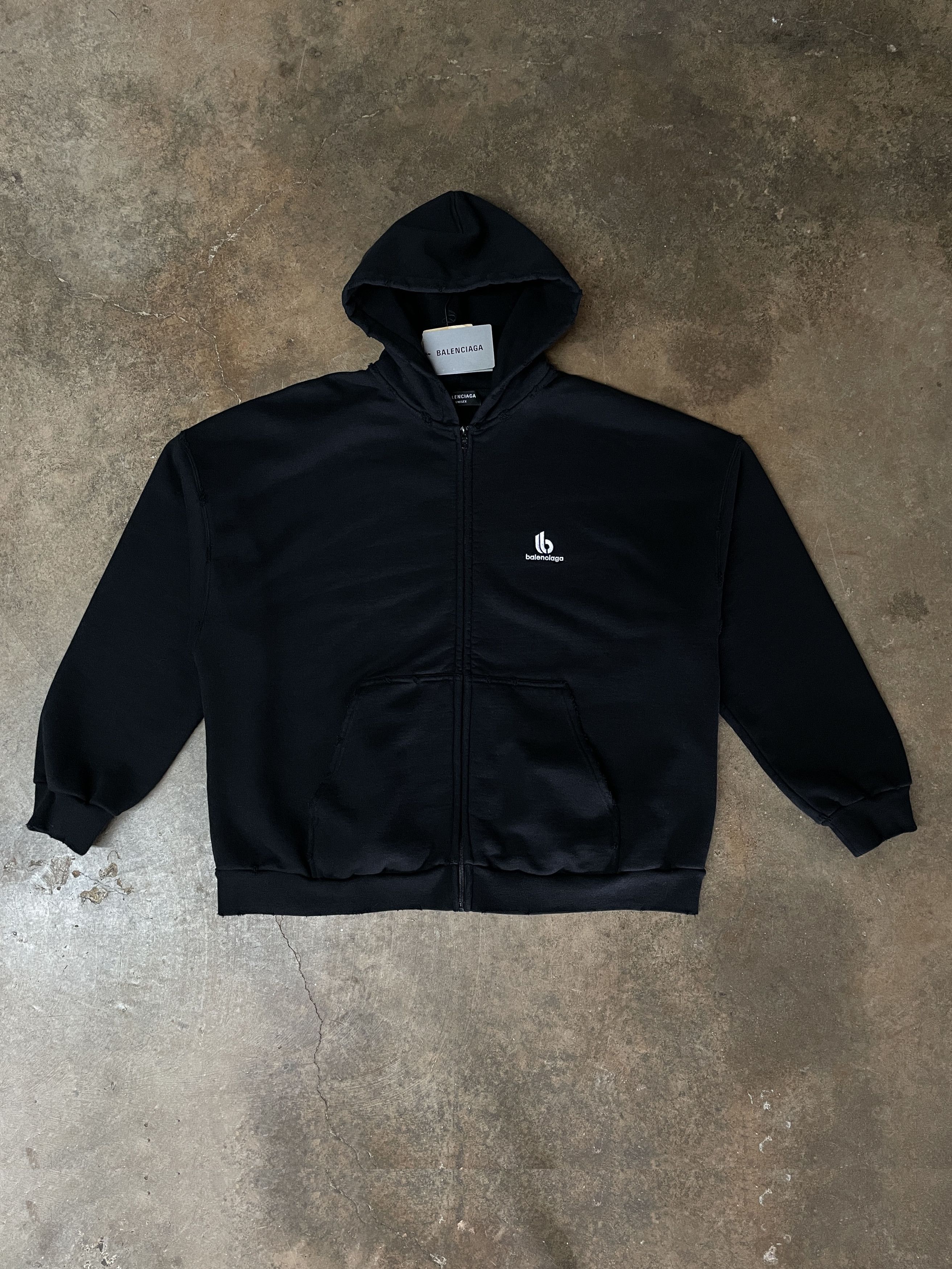 トップス YZY GAL - ZIP UP HOODIE - BLACK - XL Yeezy x Gap Zip Up Exclusive Hoodie Poetic Black Men's