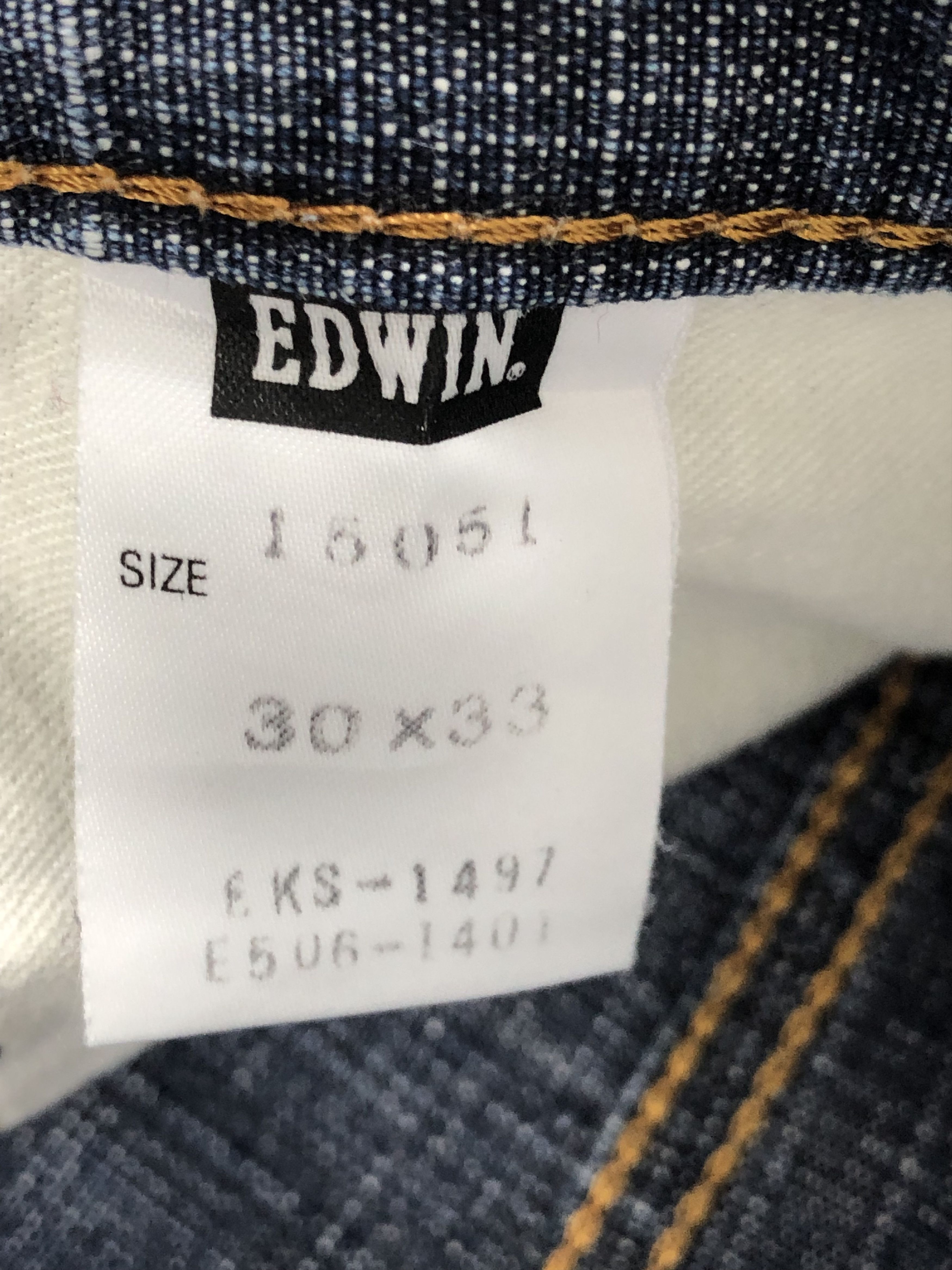 Edwin Vintage Edwin Dark Blue Jeans 30x31 DPP0005 Size US 30 / EU 46 - 9 Thumbnail
