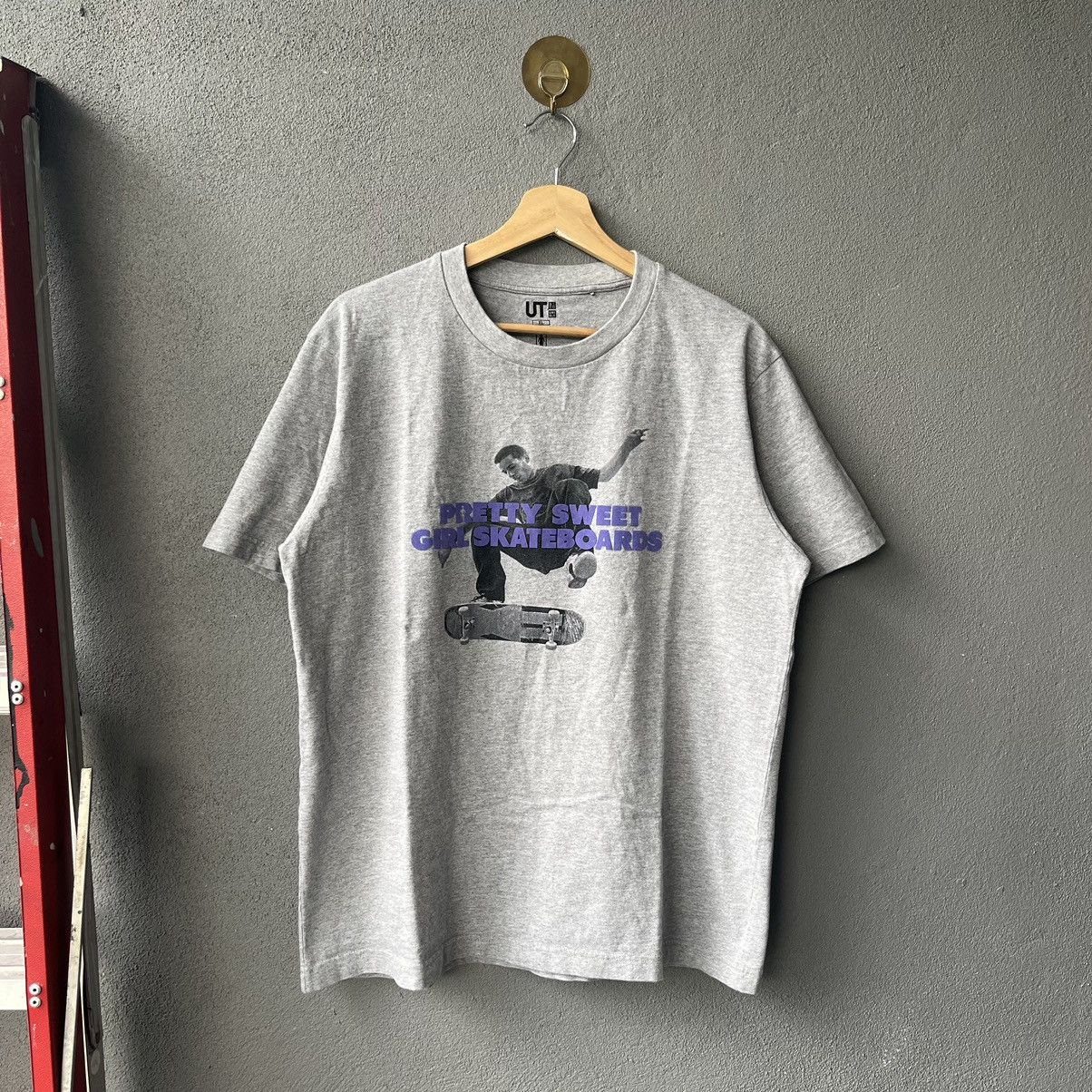 Girl Skateboards × Uniqlo Uniqlo x Girl Skateboard Pretty Sweet Grey T-shirt Size US XL / EU 56 / 4 - 1 Thumbnail