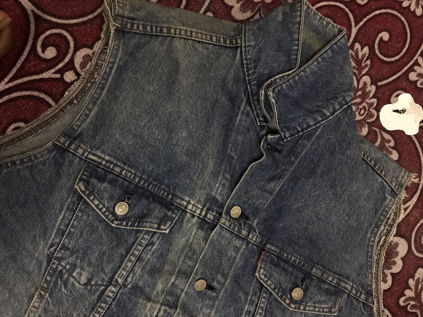 Levi's Oren tab Sleeveless levi's vintage denim jacket Size US L / EU 52-54 / 3 - 7 Thumbnail