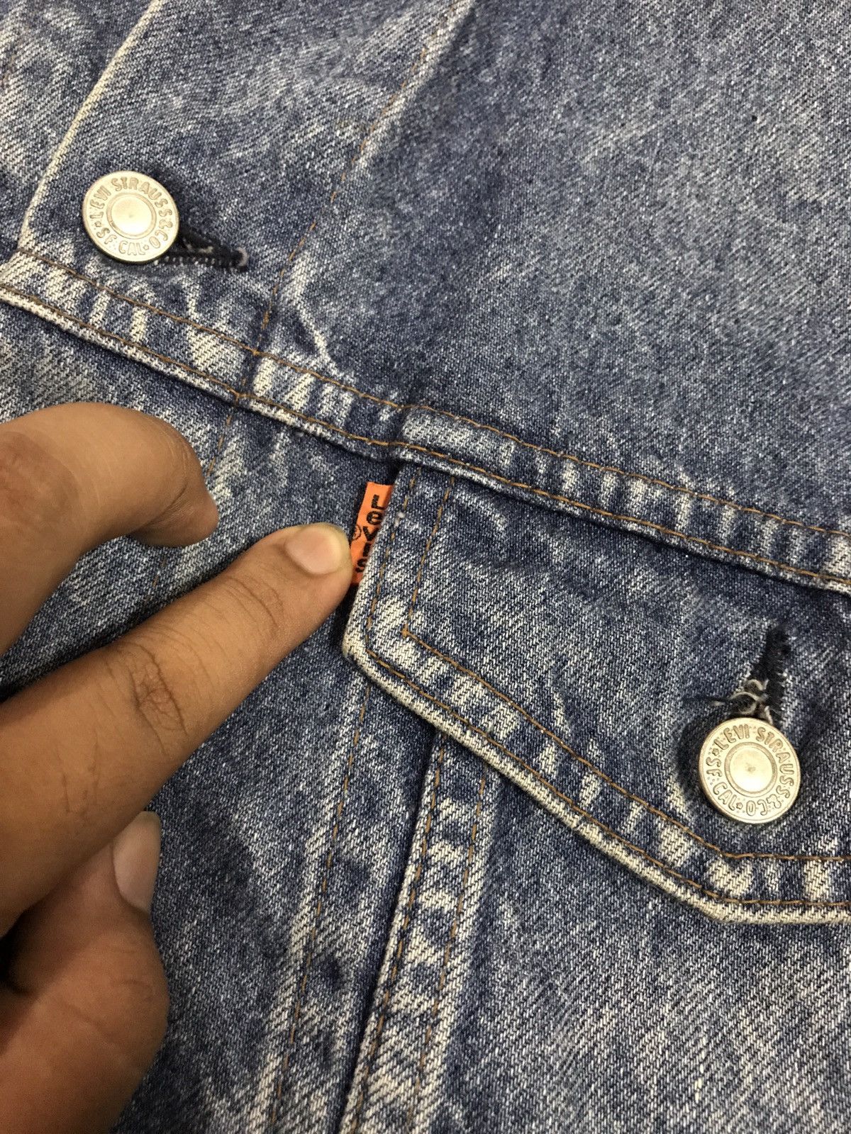 Levi's Oren tab Sleeveless levi's vintage denim jacket Size US L / EU 52-54 / 3 - 4 Thumbnail