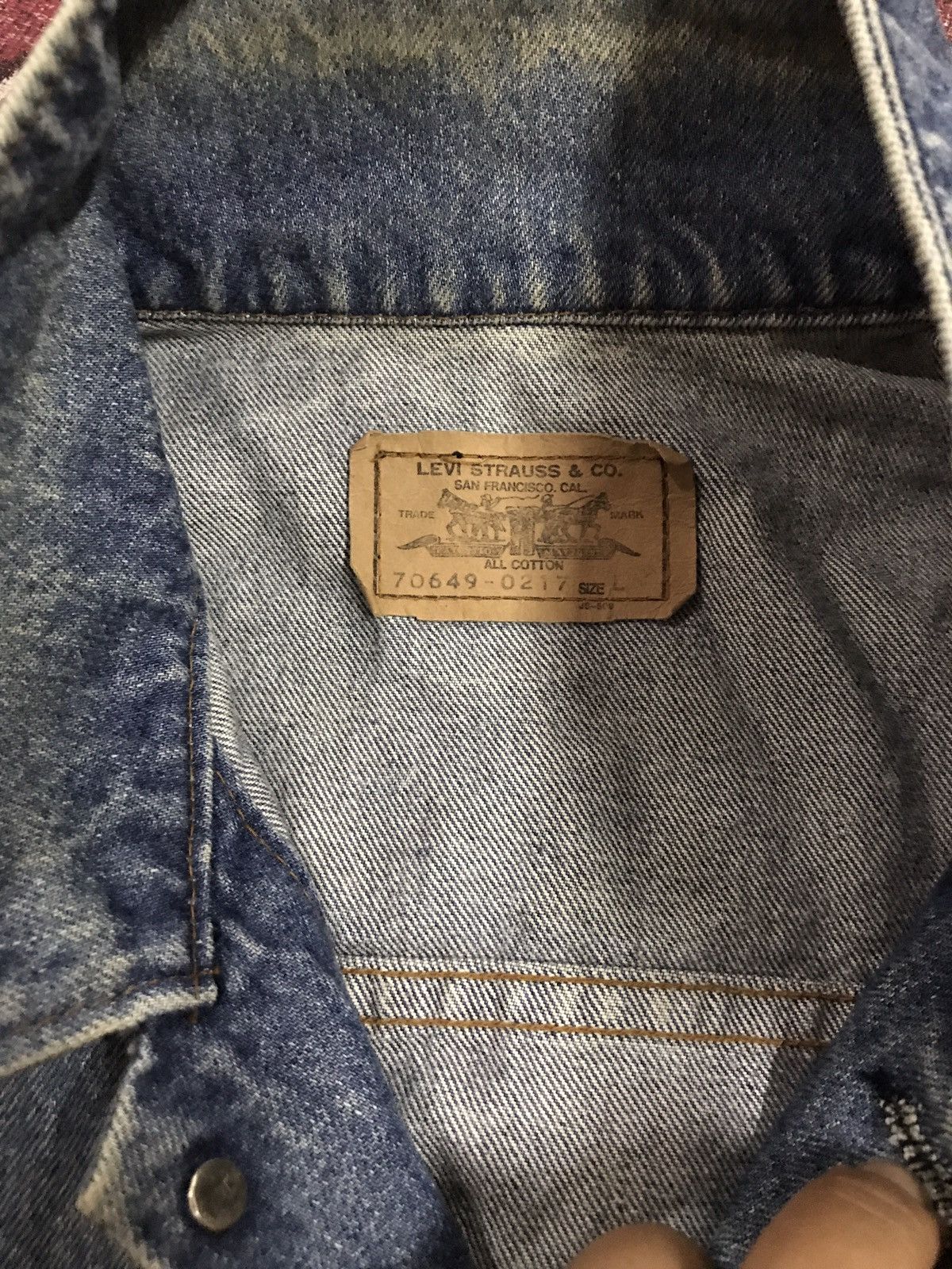 Levi's Oren tab Sleeveless levi's vintage denim jacket Size US L / EU 52-54 / 3 - 3 Thumbnail
