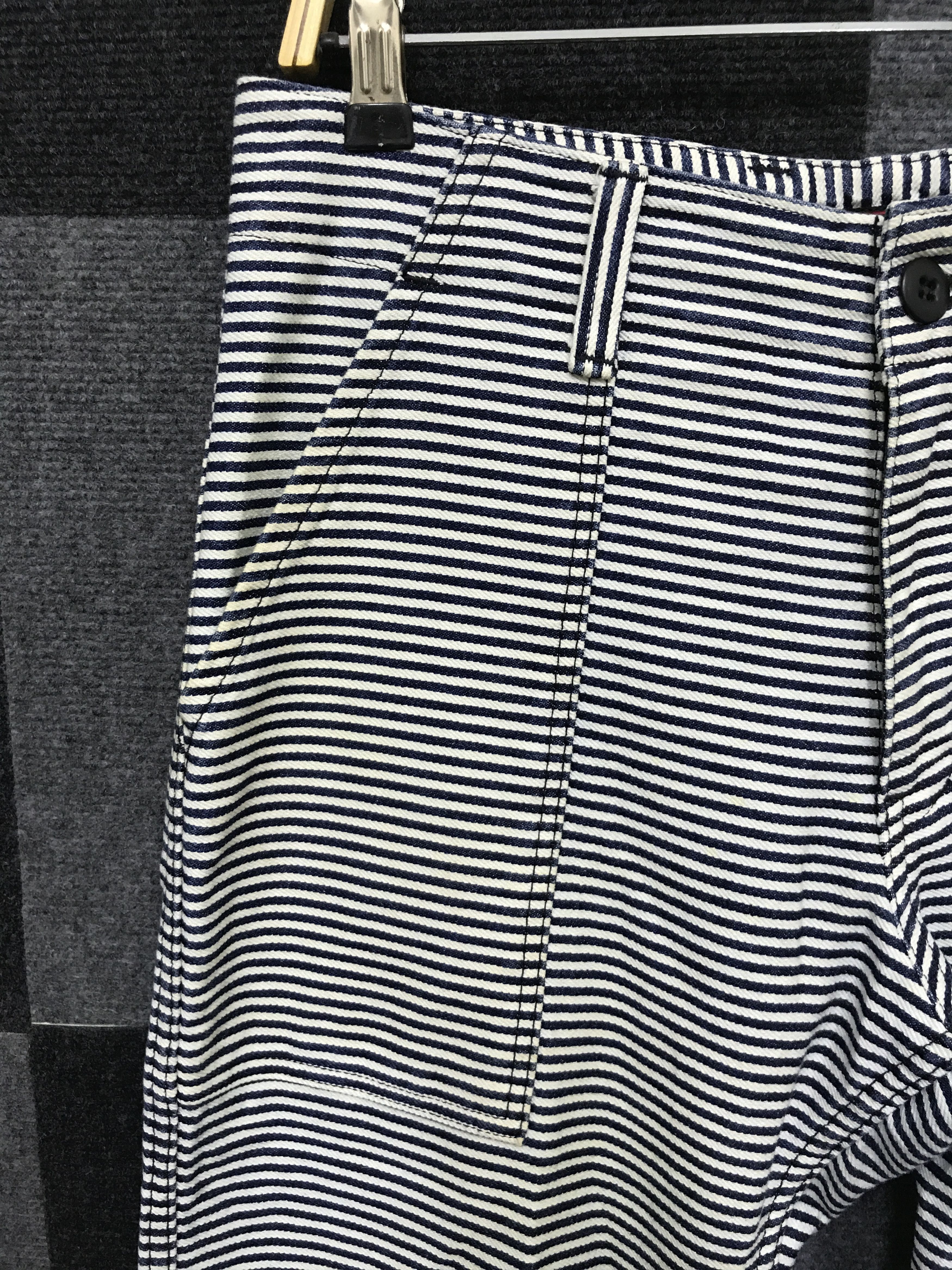 Johnbull × Vintage P77 JOHNBULL Japan Fine Prisoner Stripe Baker Pant Size US 30 / EU 46 - 3 Thumbnail
