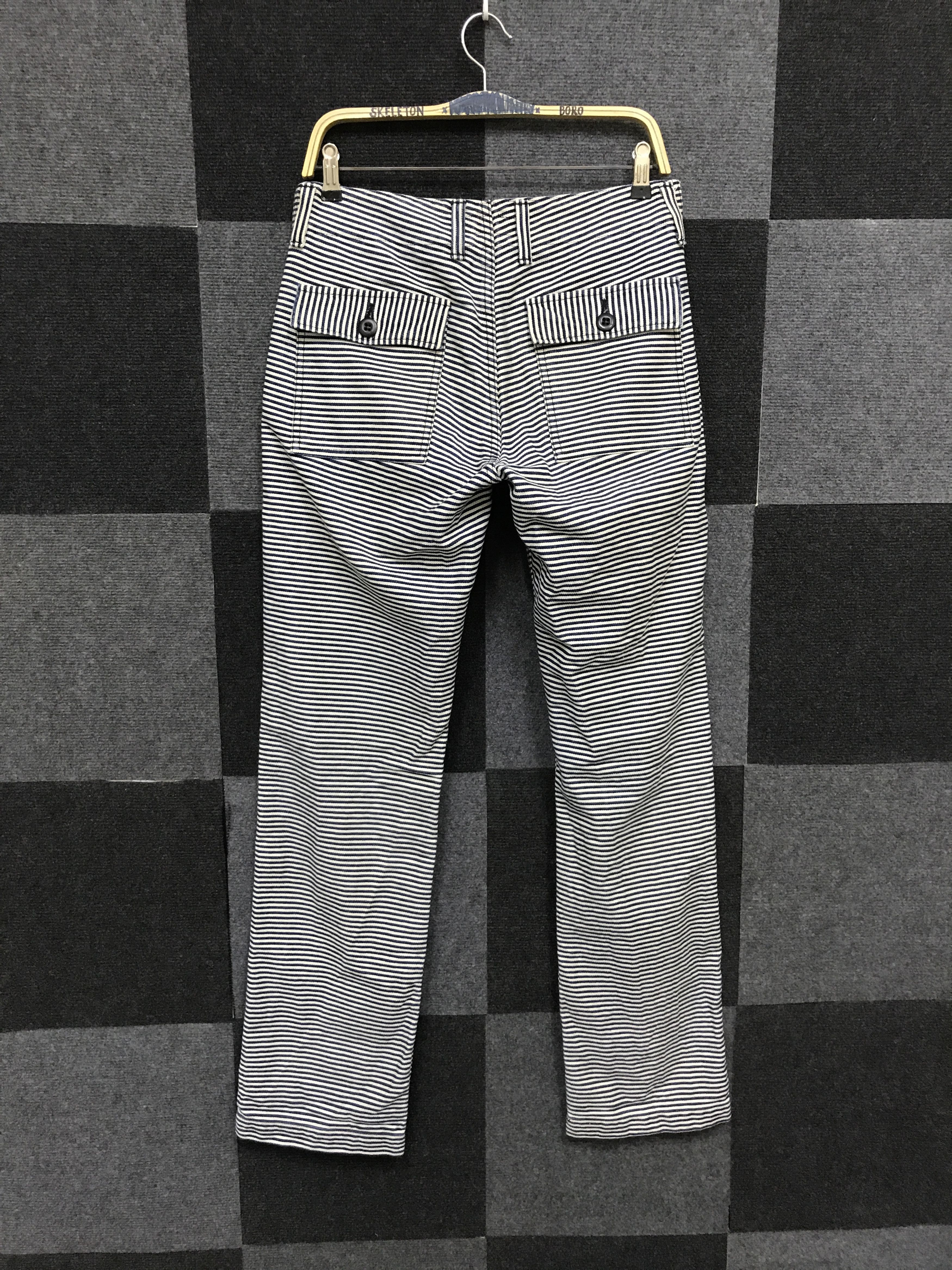 Johnbull × Vintage P77 JOHNBULL Japan Fine Prisoner Stripe Baker Pant Size US 30 / EU 46 - 7 Thumbnail