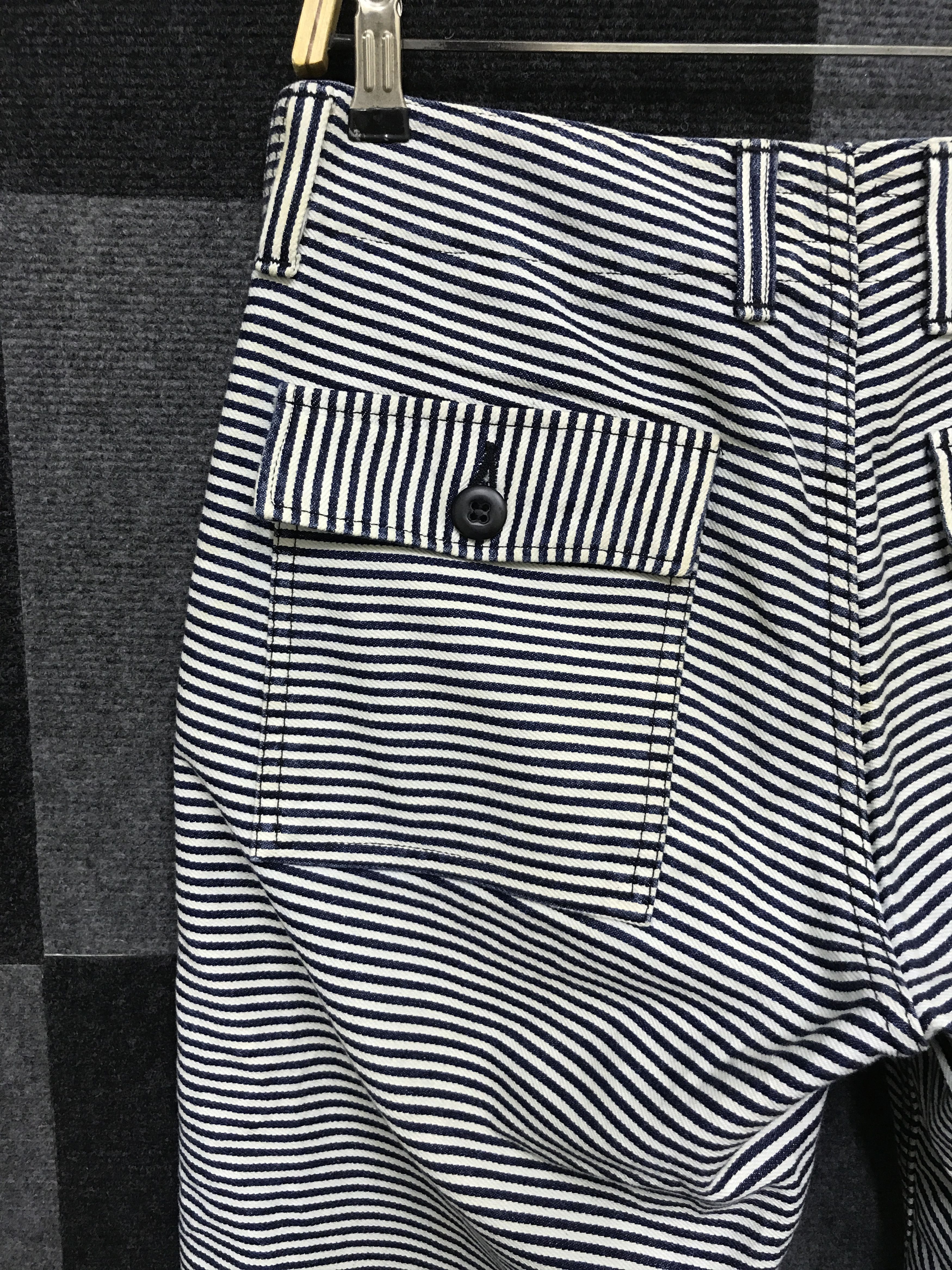 Johnbull × Vintage P77 JOHNBULL Japan Fine Prisoner Stripe Baker Pant Size US 30 / EU 46 - 9 Thumbnail