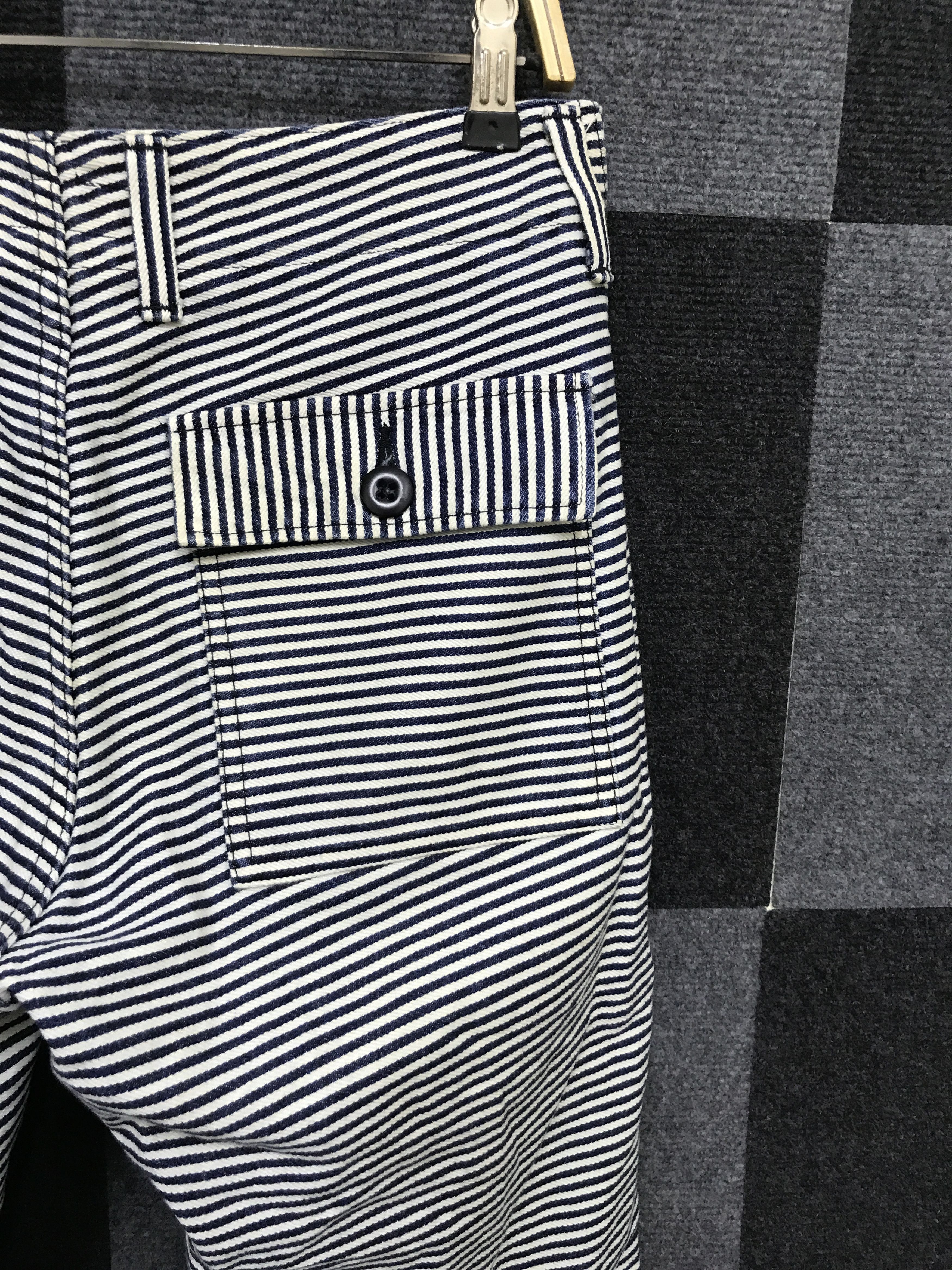 Johnbull × Vintage P77 JOHNBULL Japan Fine Prisoner Stripe Baker Pant Size US 30 / EU 46 - 8 Thumbnail