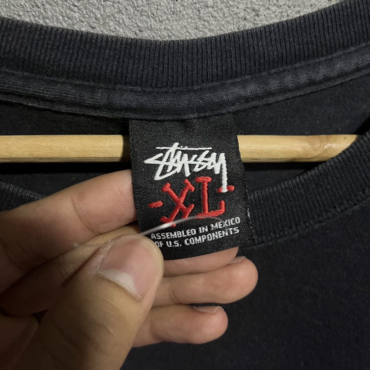 Stussy Vintage Stussy Super Ghetto Squirrel Black T-shirt Size US XL / EU 56 / 4 - 4 Thumbnail