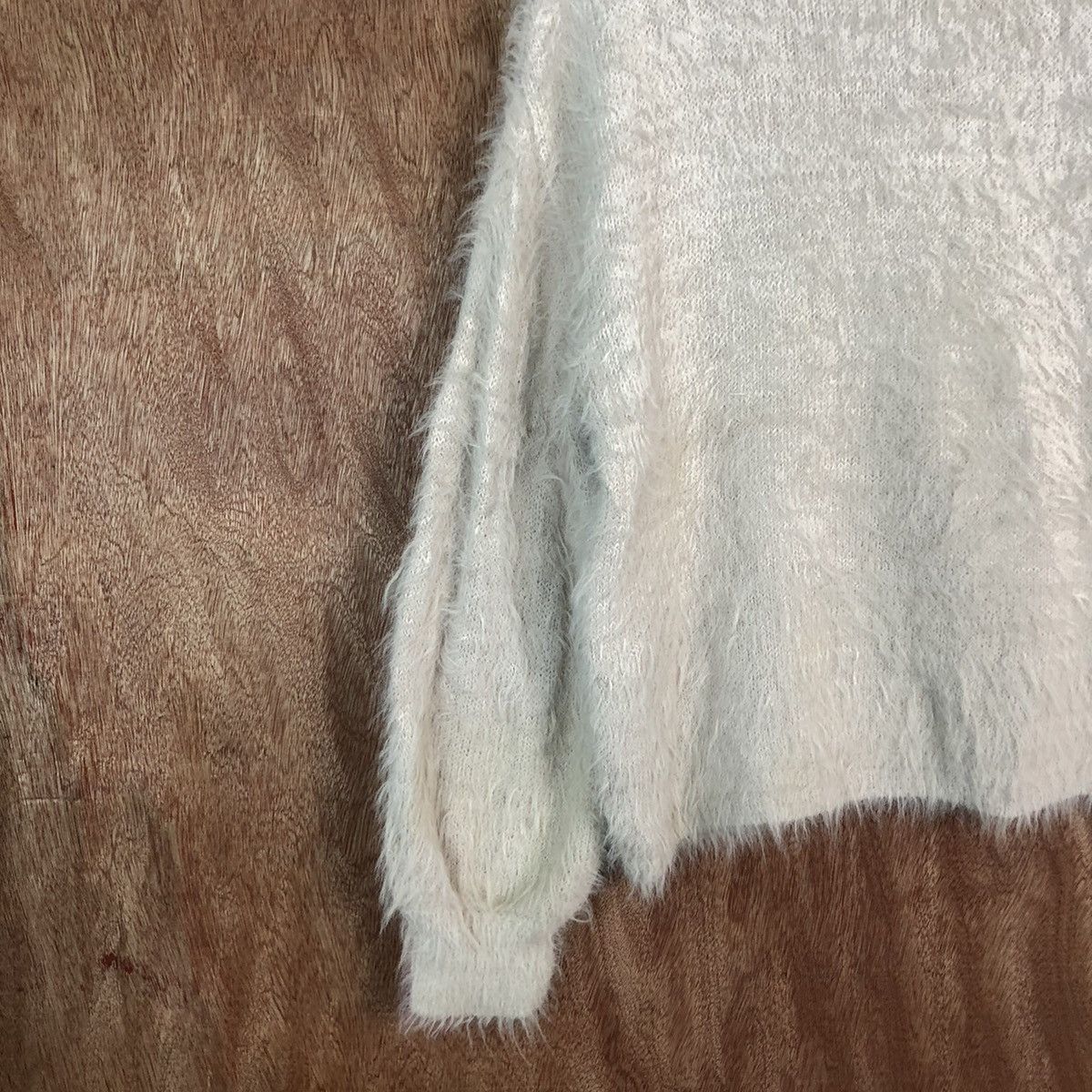 Japanese Brand DLL Glacier Light Mohair fur shag shaggy Knitwear #c428 Size US M / EU 48-50 / 2 - 7 Thumbnail