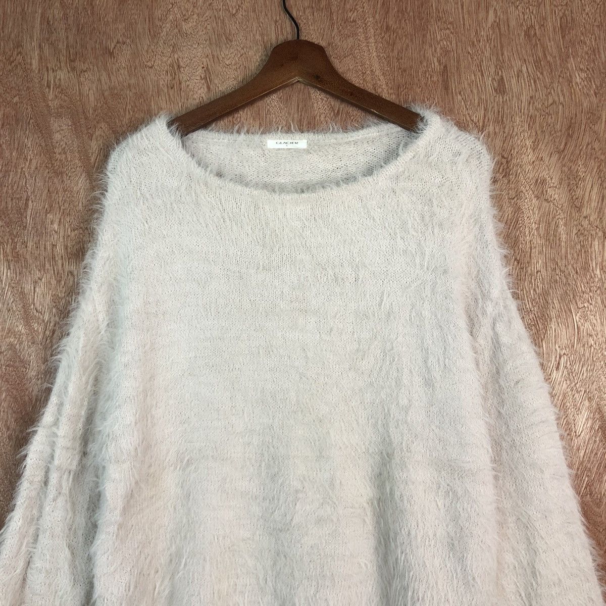 Japanese Brand DLL Glacier Light Mohair fur shag shaggy Knitwear #c428 Size US M / EU 48-50 / 2 - 2 Thumbnail