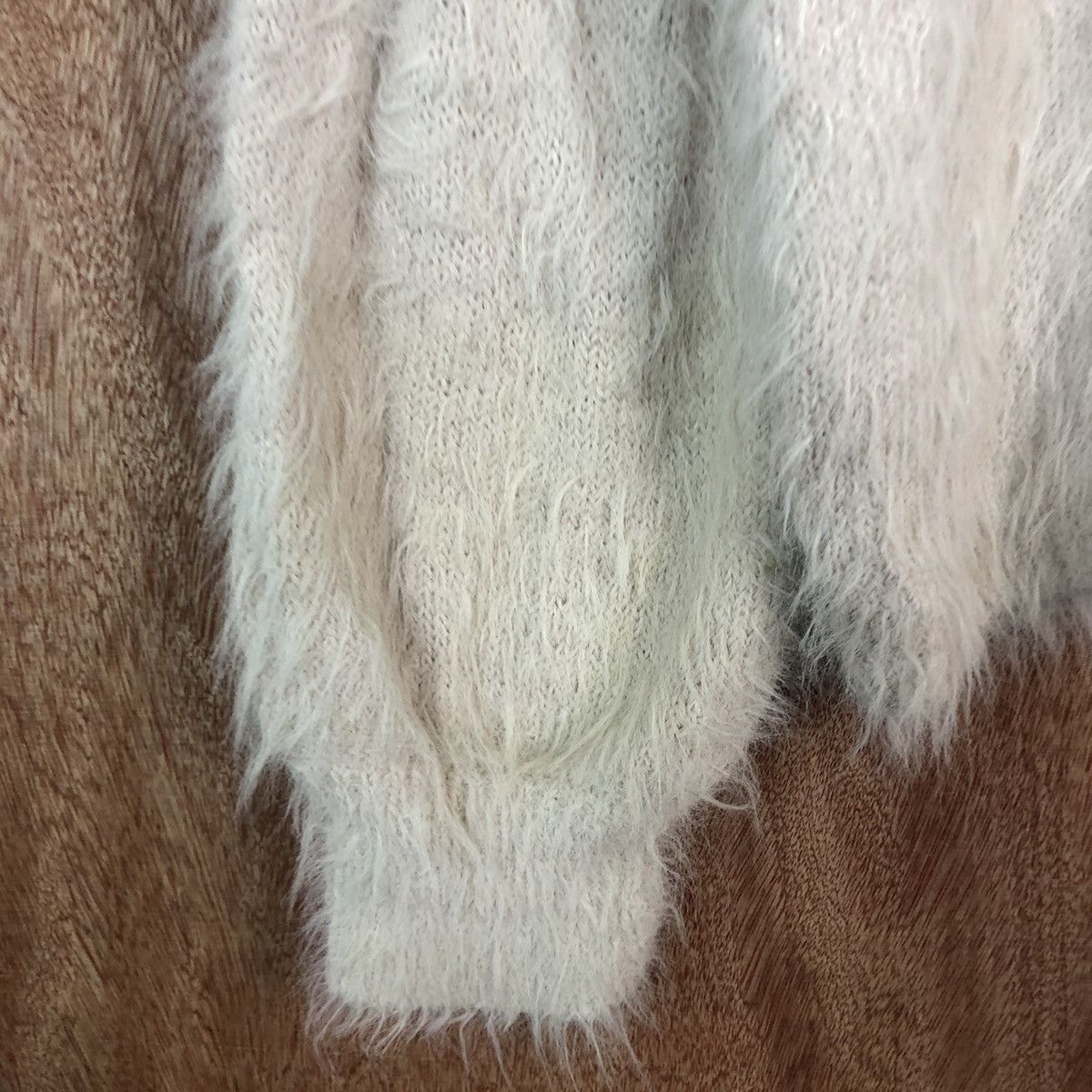 Japanese Brand DLL Glacier Light Mohair fur shag shaggy Knitwear #c428 Size US M / EU 48-50 / 2 - 6 Thumbnail
