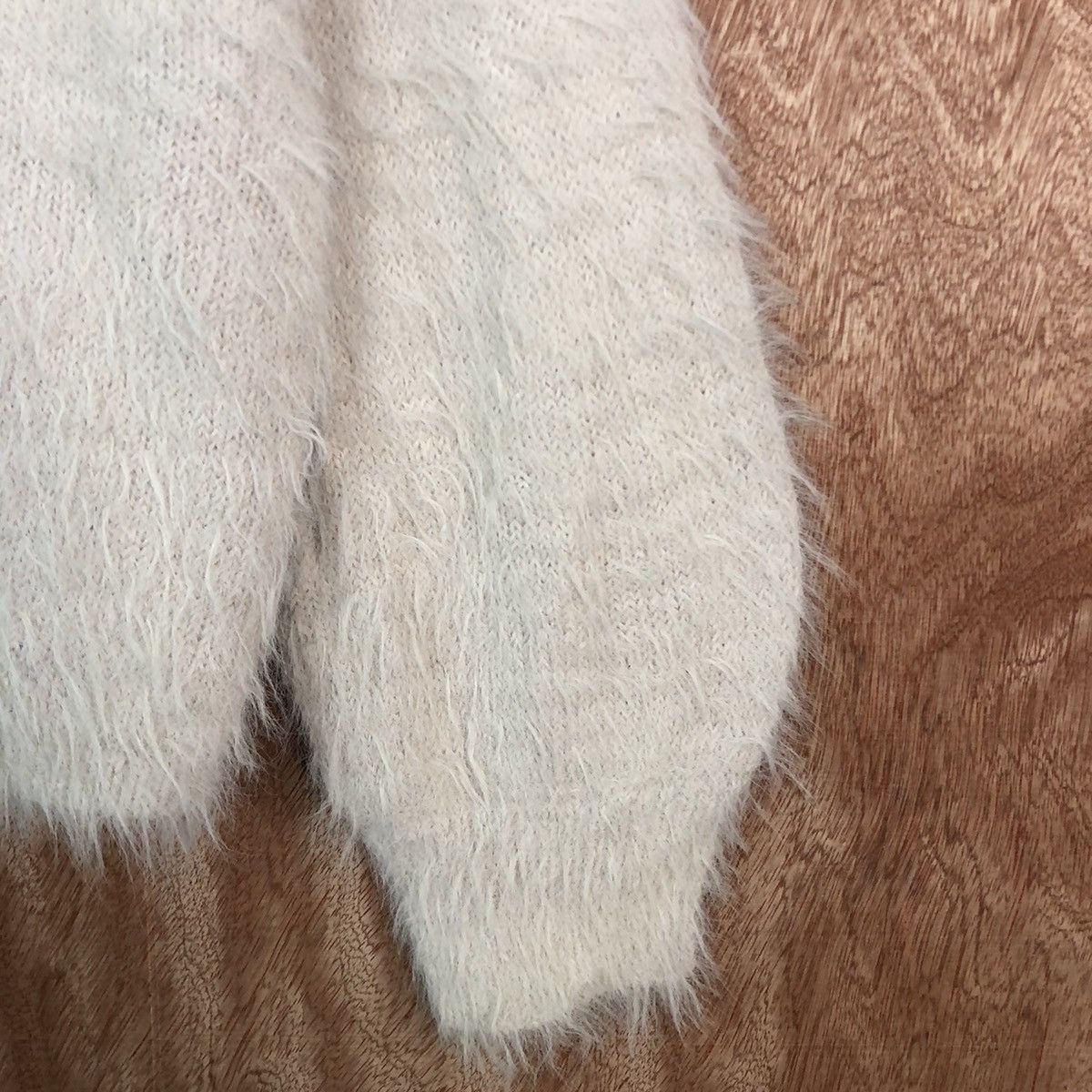 Japanese Brand DLL Glacier Light Mohair fur shag shaggy Knitwear #c428 Size US M / EU 48-50 / 2 - 4 Thumbnail