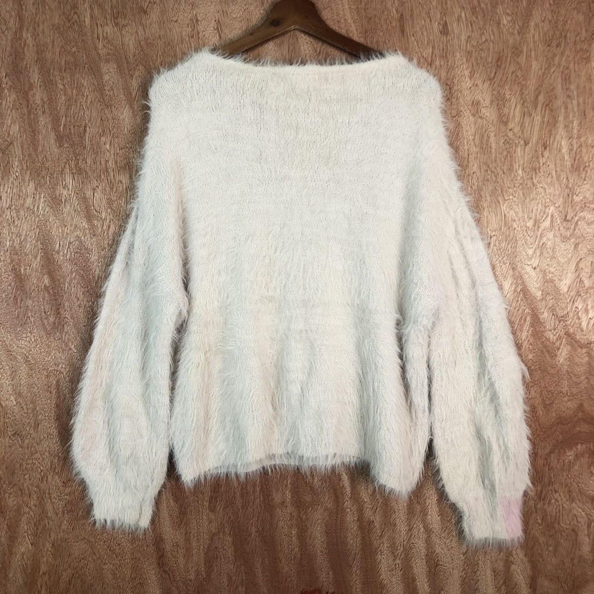 Japanese Brand DLL Glacier Light Mohair fur shag shaggy Knitwear #c428 Size US M / EU 48-50 / 2 - 9 Thumbnail