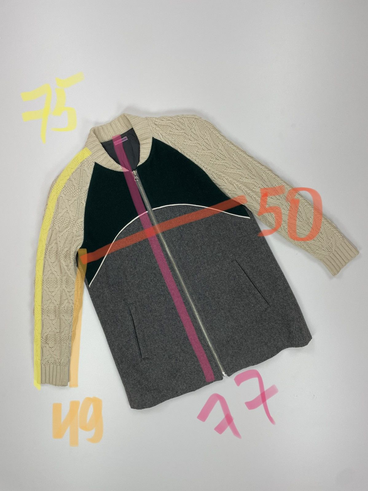 Undercover Sue UNDERCOVER Wool Knit Full zip Cardigan made in Japan Size M / US 6-8 / IT 42-44 - 22 Thumbnail