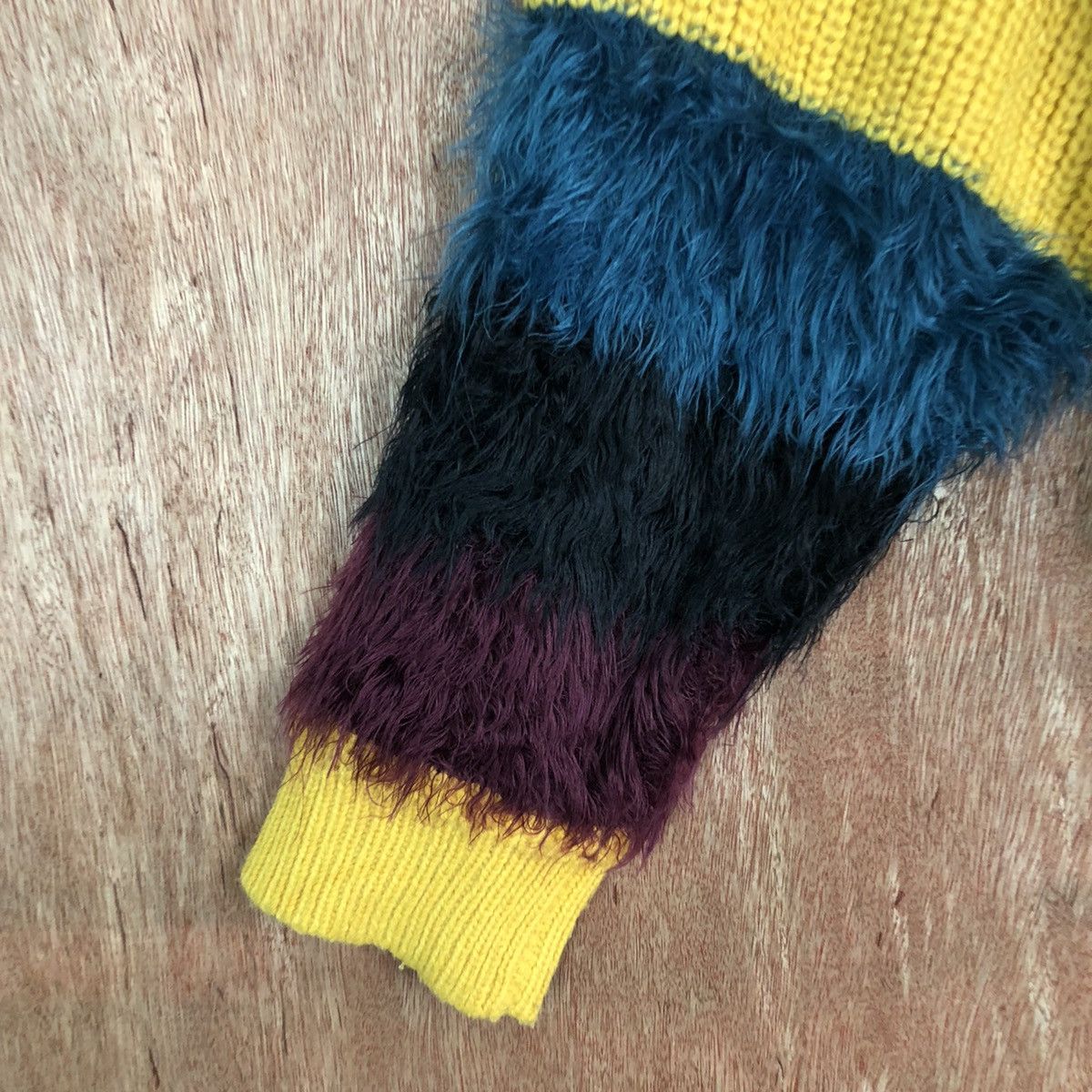 Homespun Knitwear Gorge Yellow fur mohair Shag Shaggy Knitwear #6008 Size US M / EU 48-50 / 2 - 6 Thumbnail
