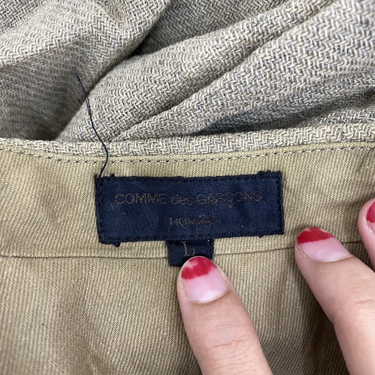 Comme des Garcons COMME DES GARCONS Homme AD1993 Japan Brand Baggy Casual Pant Size US 32 / EU 48 - 7 Thumbnail