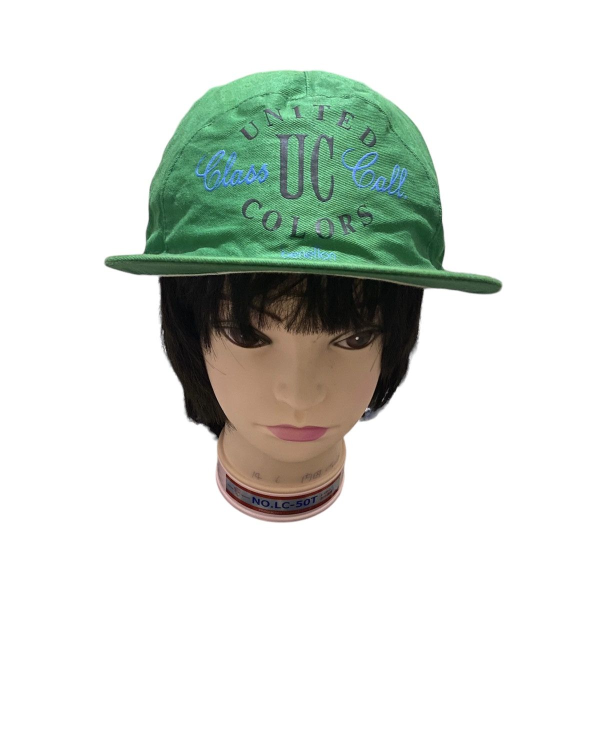 VTG 90’s Benetton 6 Panel Cap Big Printed Small Logo UCOB
