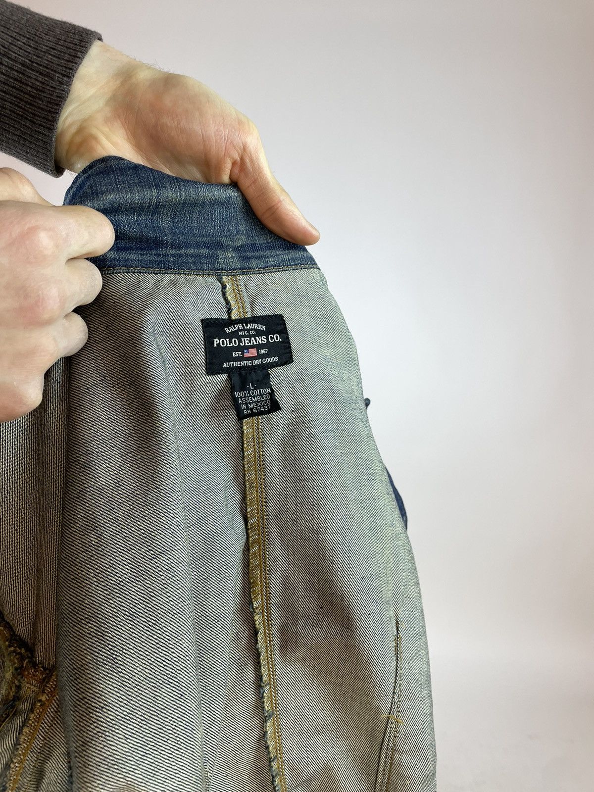Vintage Polo Jeans Co. Womens denim jacket size L Size L / US 10 / IT 46 - 10 Thumbnail