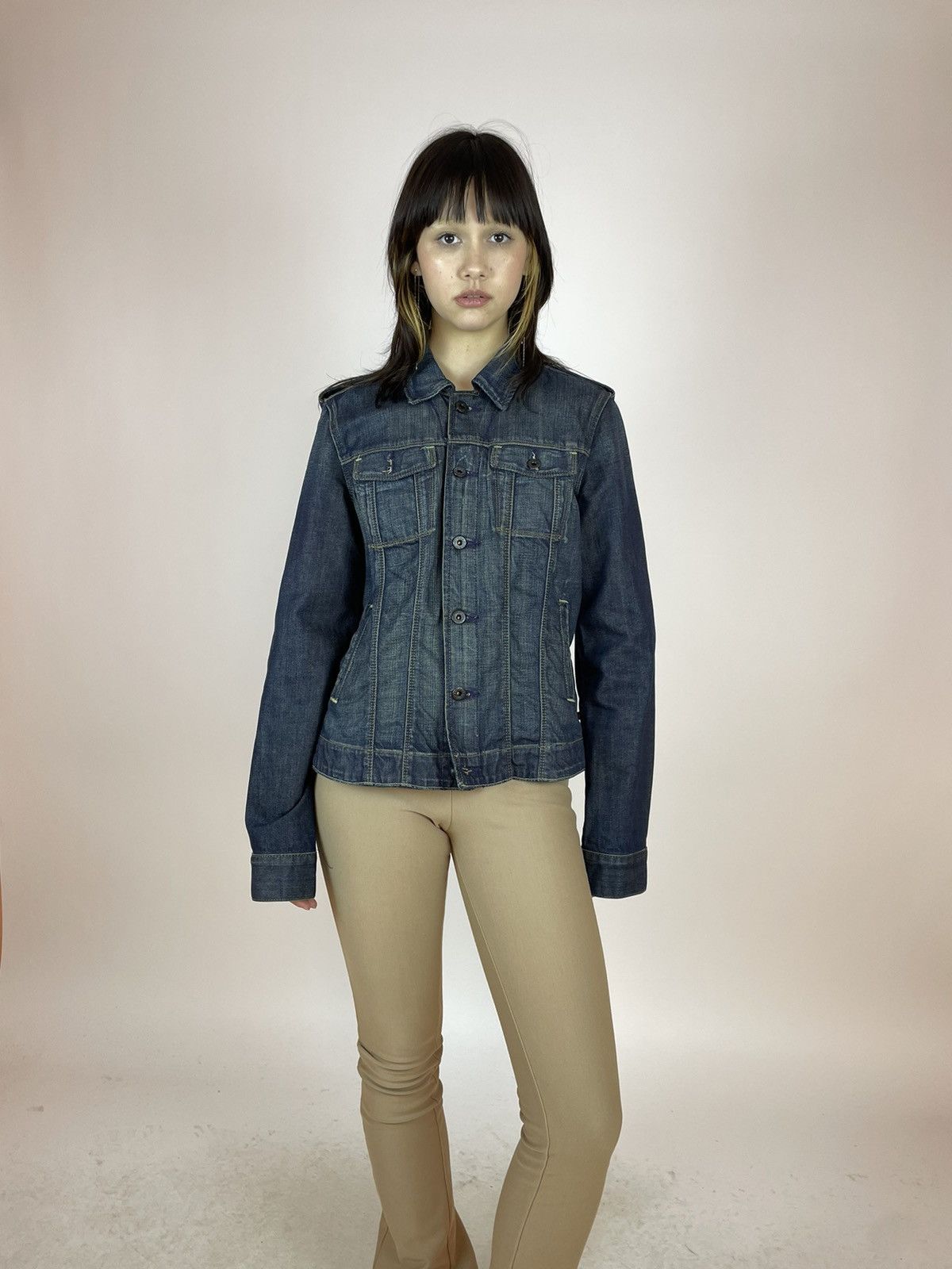 Vintage Polo Jeans Co. Womens denim jacket size L Size L / US 10 / IT 46 - 2 Thumbnail