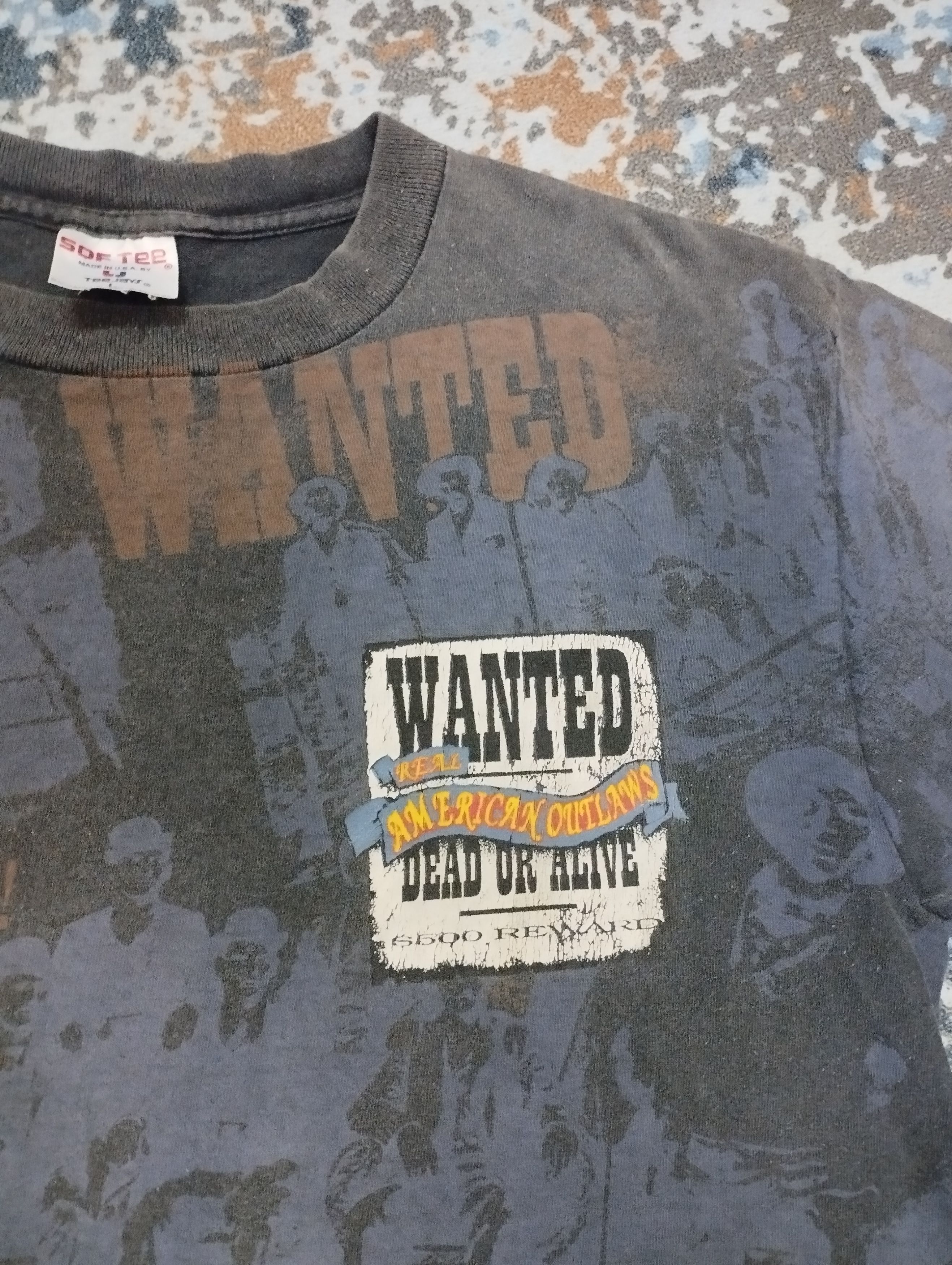 Vintage Vintage T Shirt Bounty Hunter Billy The Kid Daltons Brother Size US L / EU 52-54 / 3 - 13 Thumbnail