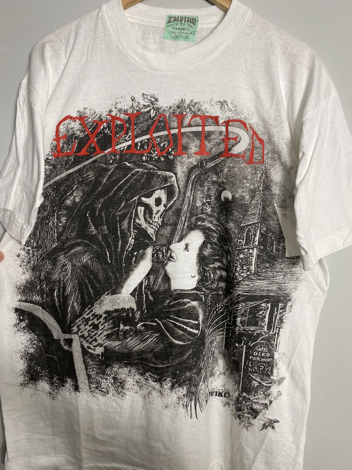 Band Tees Vintage The Exploited Death Before Dishonour 90s Band Tee Size US XL / EU 56 / 4 - 3 Thumbnail