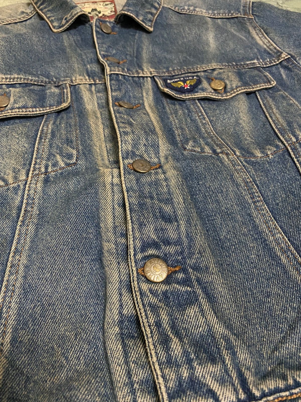 Avirex × Vintage ❗️Vintage Avirex Denim Distressed Workwear Jacket❗️ Size US M / EU 48-50 / 2 - 5 Thumbnail