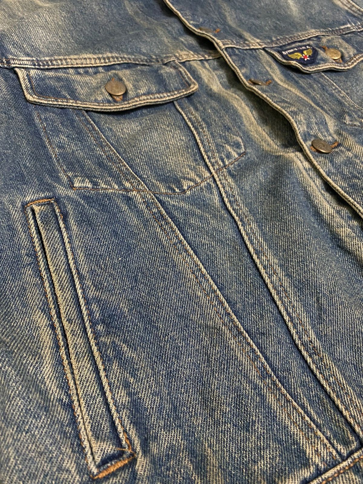 Avirex × Vintage ❗️Vintage Avirex Denim Distressed Workwear Jacket❗️ Size US M / EU 48-50 / 2 - 6 Thumbnail