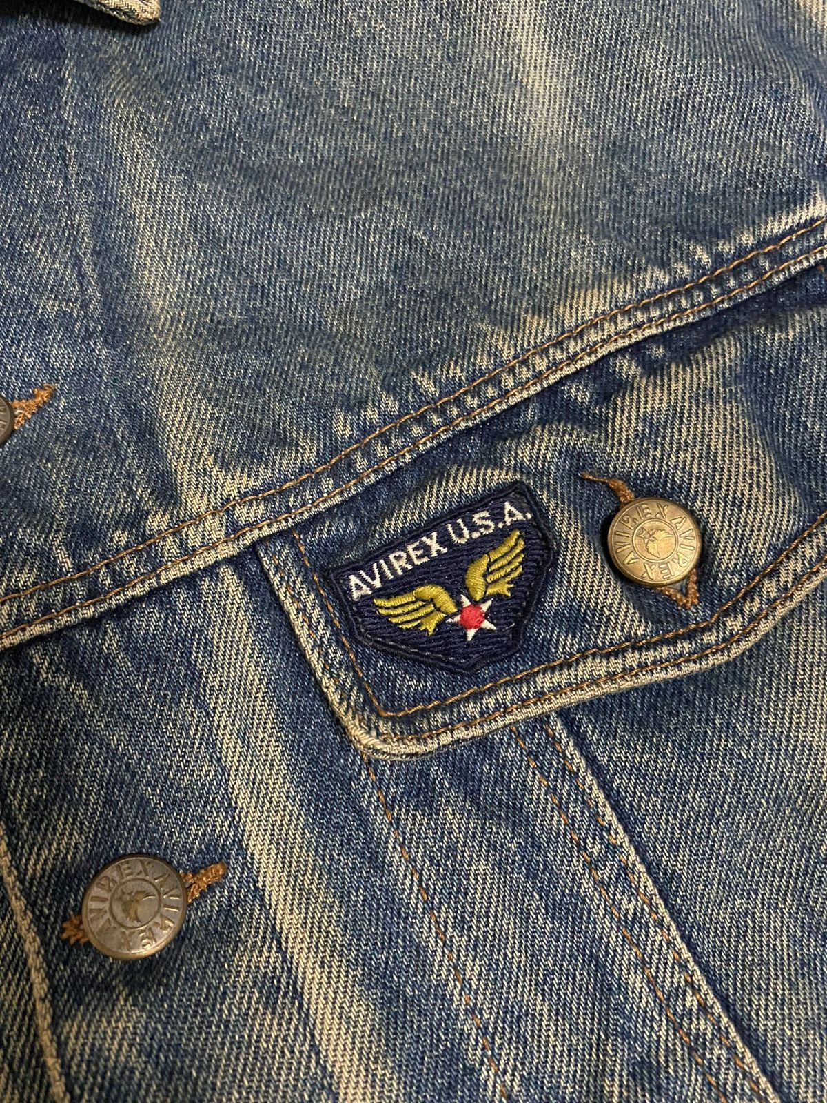 Avirex × Vintage ❗️Vintage Avirex Denim Distressed Workwear Jacket❗️ Size US M / EU 48-50 / 2 - 4 Thumbnail