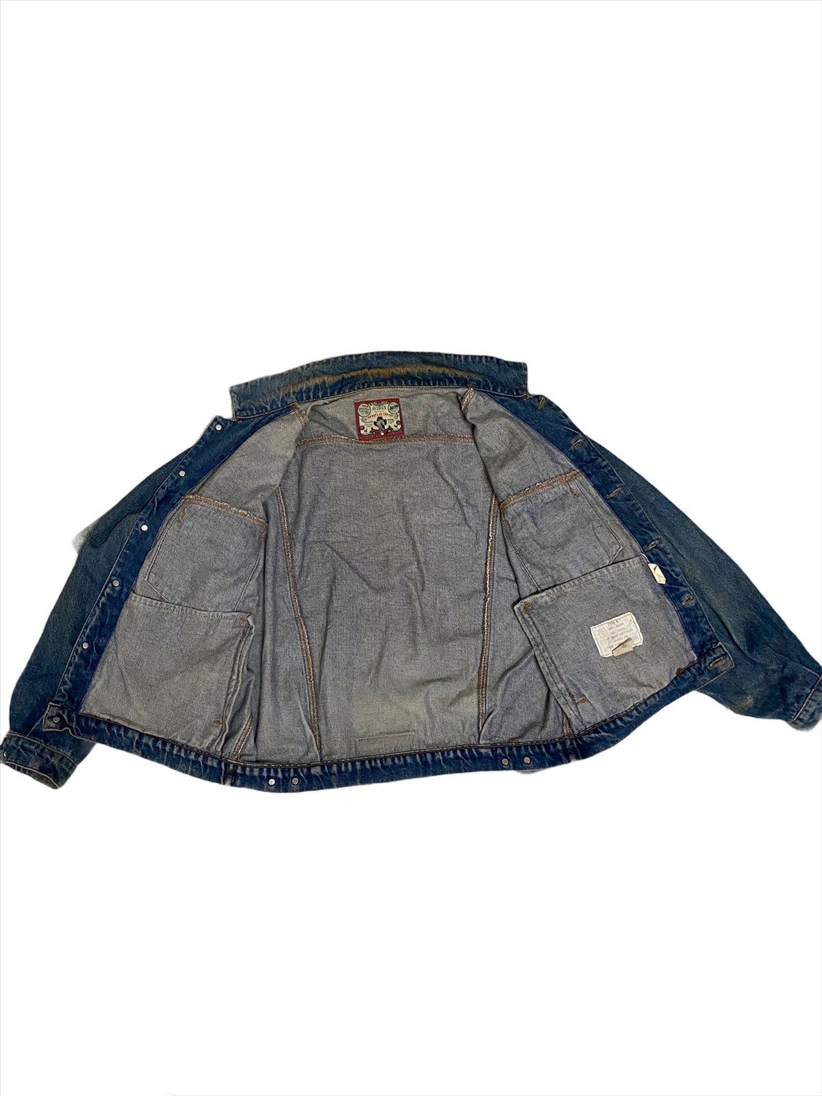 Avirex × Vintage ❗️Vintage Avirex Denim Distressed Workwear Jacket❗️ Size US M / EU 48-50 / 2 - 2 Thumbnail