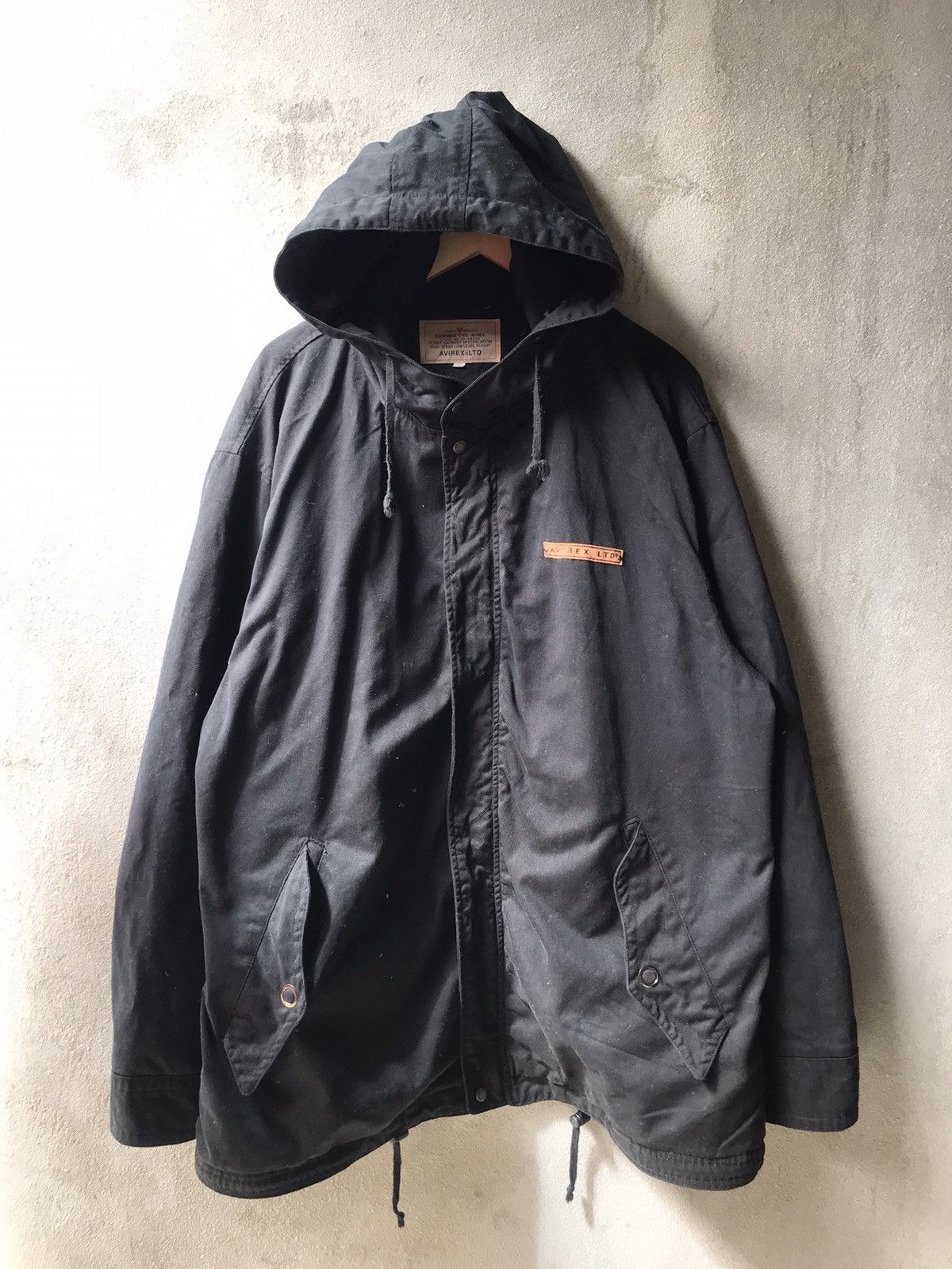 Avirex × Vintage ❗️Vintage Avirex Parka Hoodies Jacket Black❗️ Size US XL / EU 56 / 4 - 1 Thumbnail