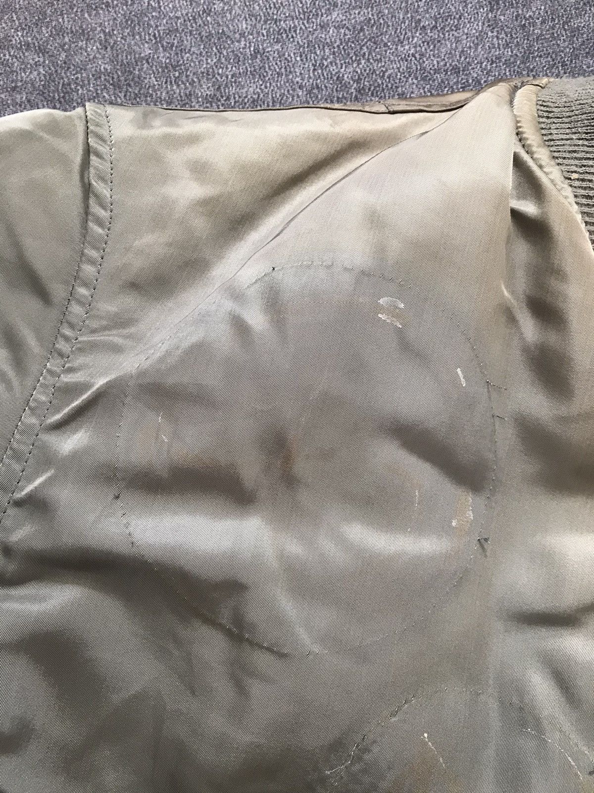 Avirex Vintage Sun Faded Avirex Usaf MA-1 Bomber Jacket Zip Emar Size US L / EU 52-54 / 3 - 4 Thumbnail