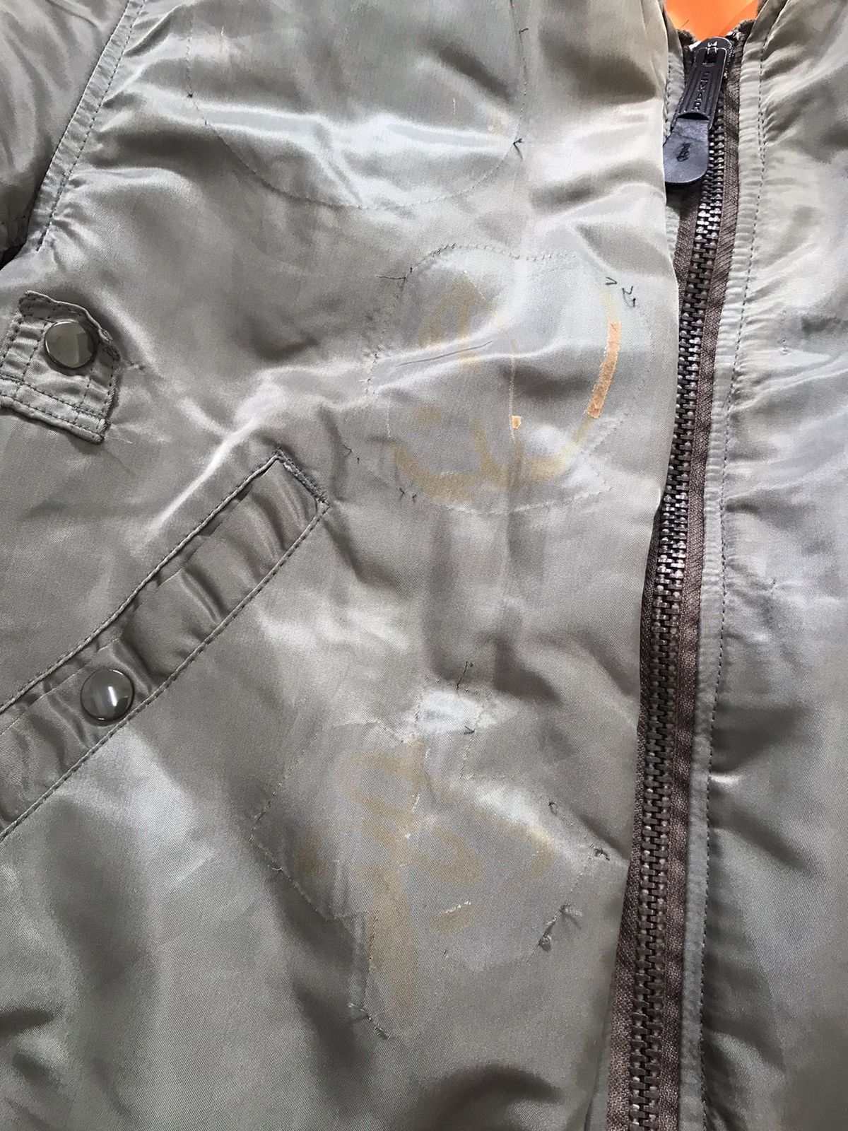 Avirex Vintage Sun Faded Avirex Usaf MA-1 Bomber Jacket Zip Emar Size US L / EU 52-54 / 3 - 5 Thumbnail