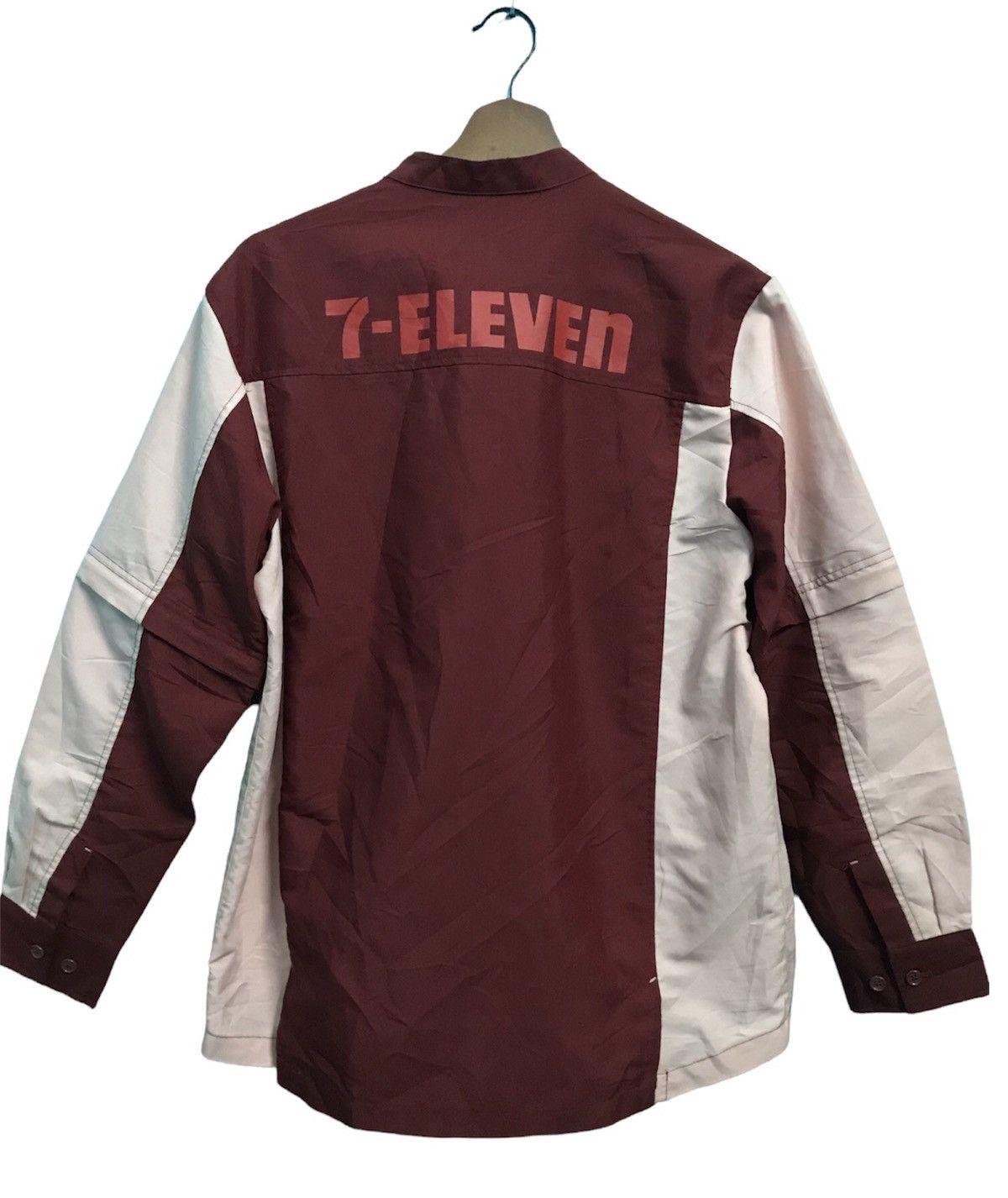 Vintage Vintage 90s 7 Eleven Zipper Working Shirt Size US M / EU 48-50 / 2 - 2 Thumbnail