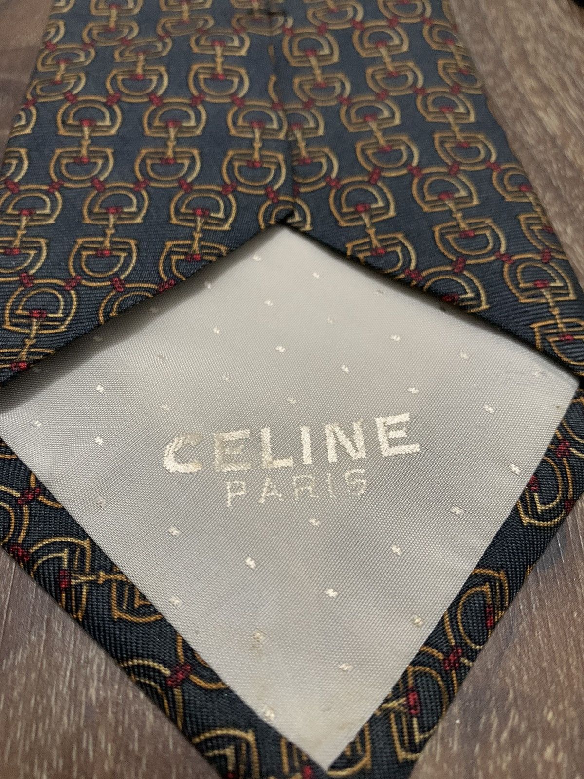Celine Celine Stirrup Printed Design Tie Size ONE SIZE - 6 Thumbnail