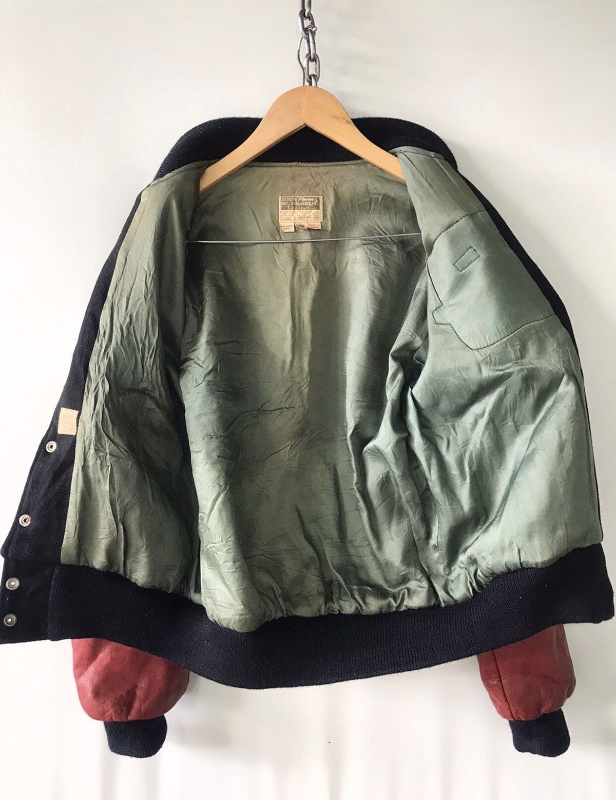 Vintage Vintage 80’ American Baseball Wool Leather Varsity Jacket Size US M / EU 48-50 / 2 - 3 Thumbnail