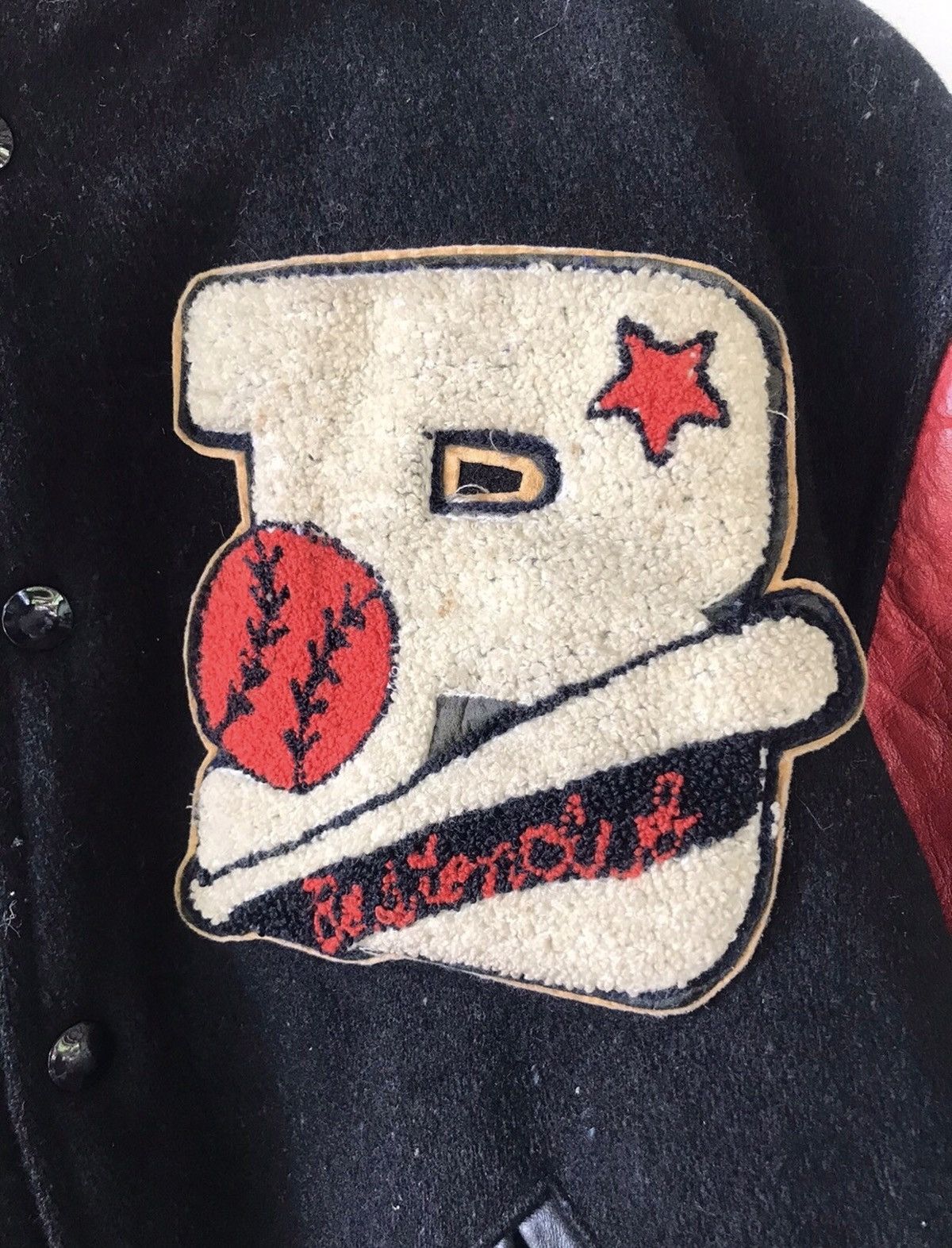 Vintage Vintage 80’ American Baseball Wool Leather Varsity Jacket Size US M / EU 48-50 / 2 - 7 Thumbnail