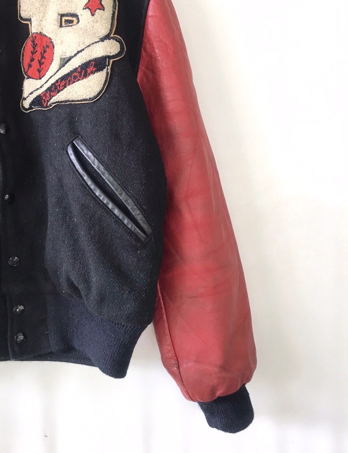 Vintage Vintage 80’ American Baseball Wool Leather Varsity Jacket Size US M / EU 48-50 / 2 - 5 Thumbnail