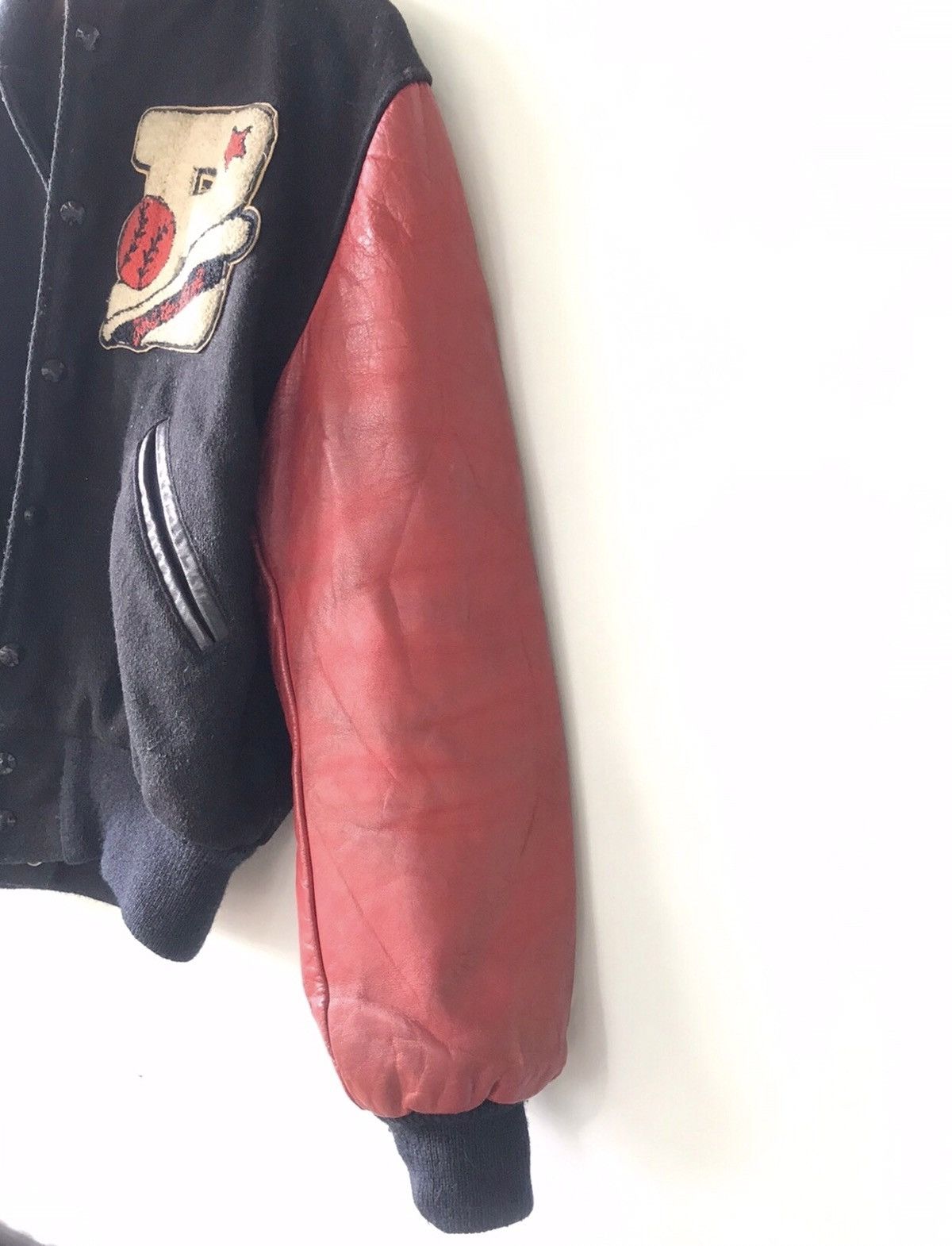 Vintage Vintage 80’ American Baseball Wool Leather Varsity Jacket Size US M / EU 48-50 / 2 - 8 Thumbnail