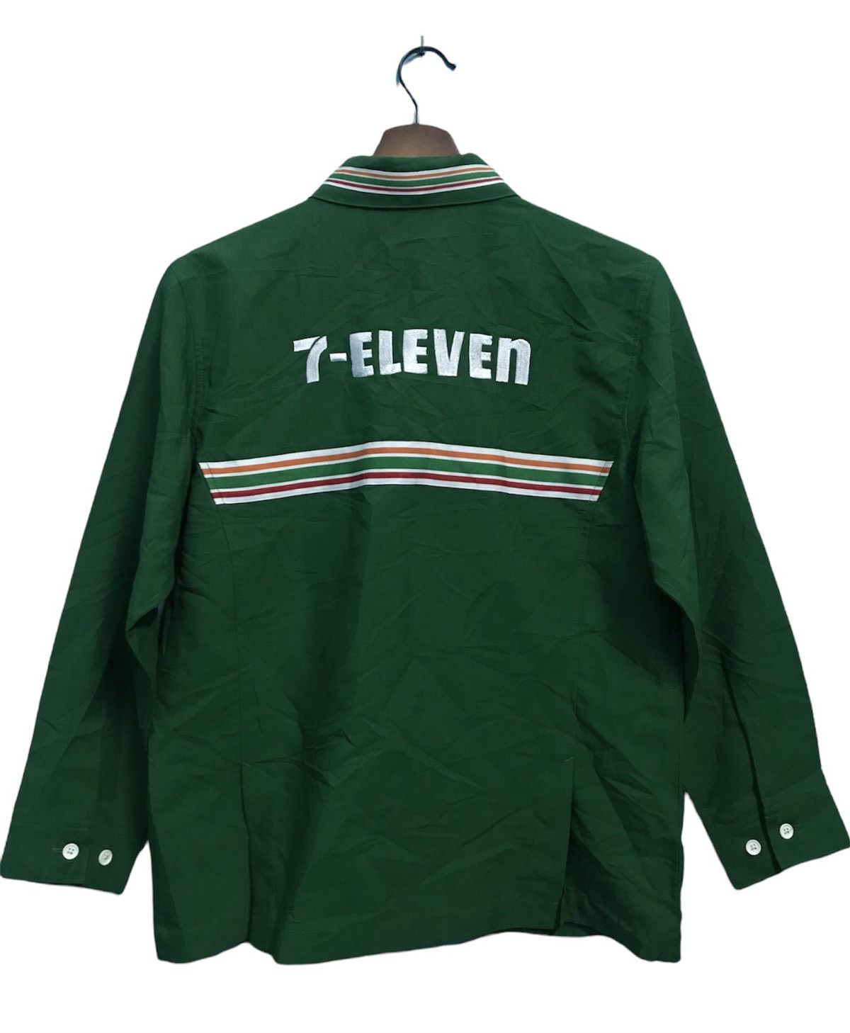 Vintage Vintage 7 Eleven Worker Zipper Shirt Size US S / EU 44-46 / 1 - 2 Thumbnail