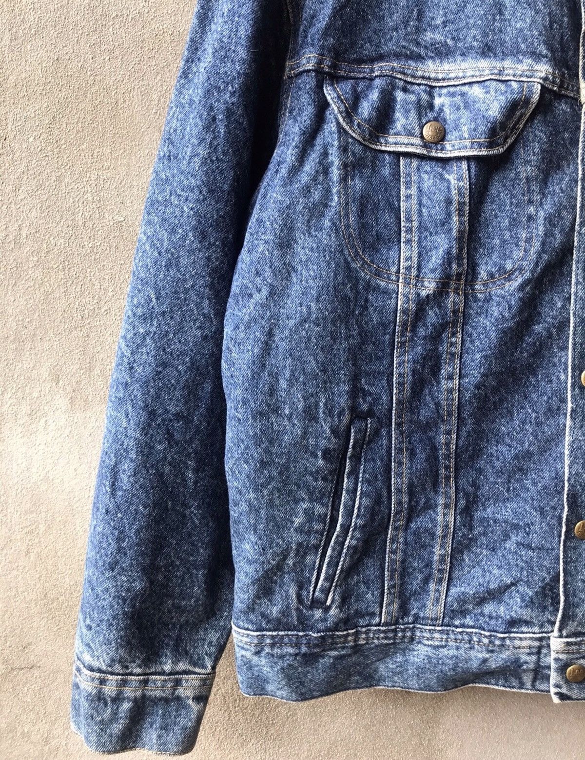 Lee × Vintage ❗️Vintage 80's Lee Riders Sherpa Denim Jacket❗️ Size US L / EU 52-54 / 3 - 6 Thumbnail